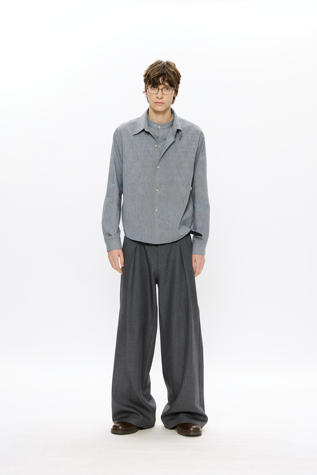 KREATE Linen Layered Check Shirt, premium urban and streetwear designers apparel on PROJECTISR.com, KREATE