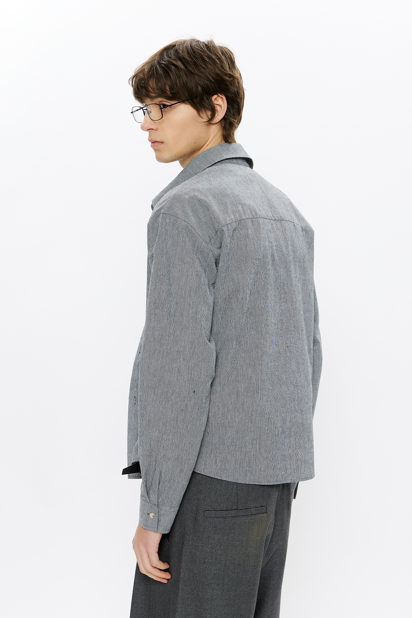 KREATE Linen Layered Check Shirt, premium urban and streetwear designers apparel on PROJECTISR.com, KREATE