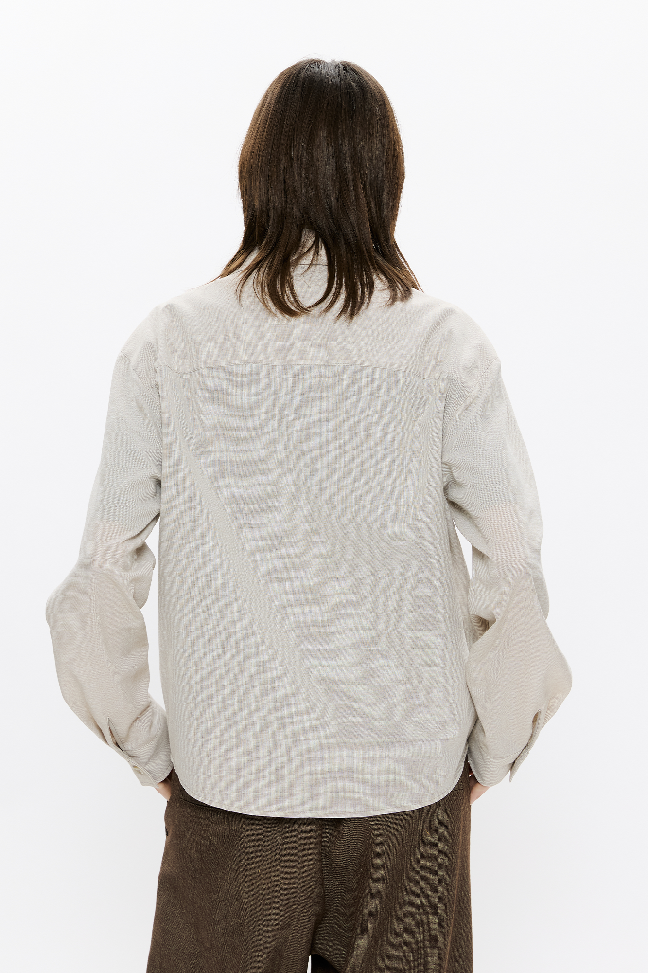 KREATE Linen Layered Check Shirt, premium urban and streetwear designers apparel on PROJECTISR.com, KREATE