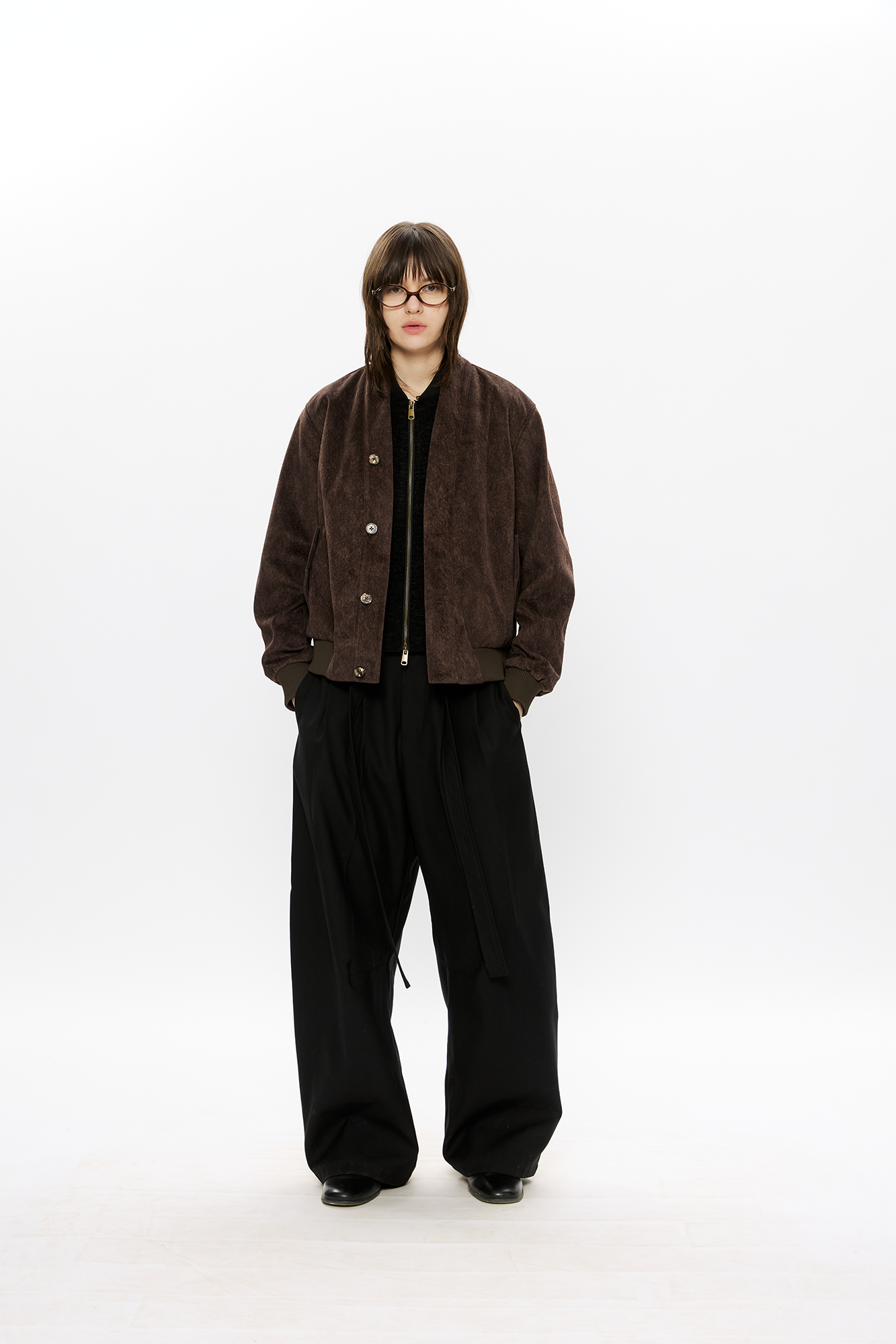 KREATE Faux Layered-Look V-Neck Jacket, premium urban and streetwear designers apparel on PROJECTISR.com, KREATE