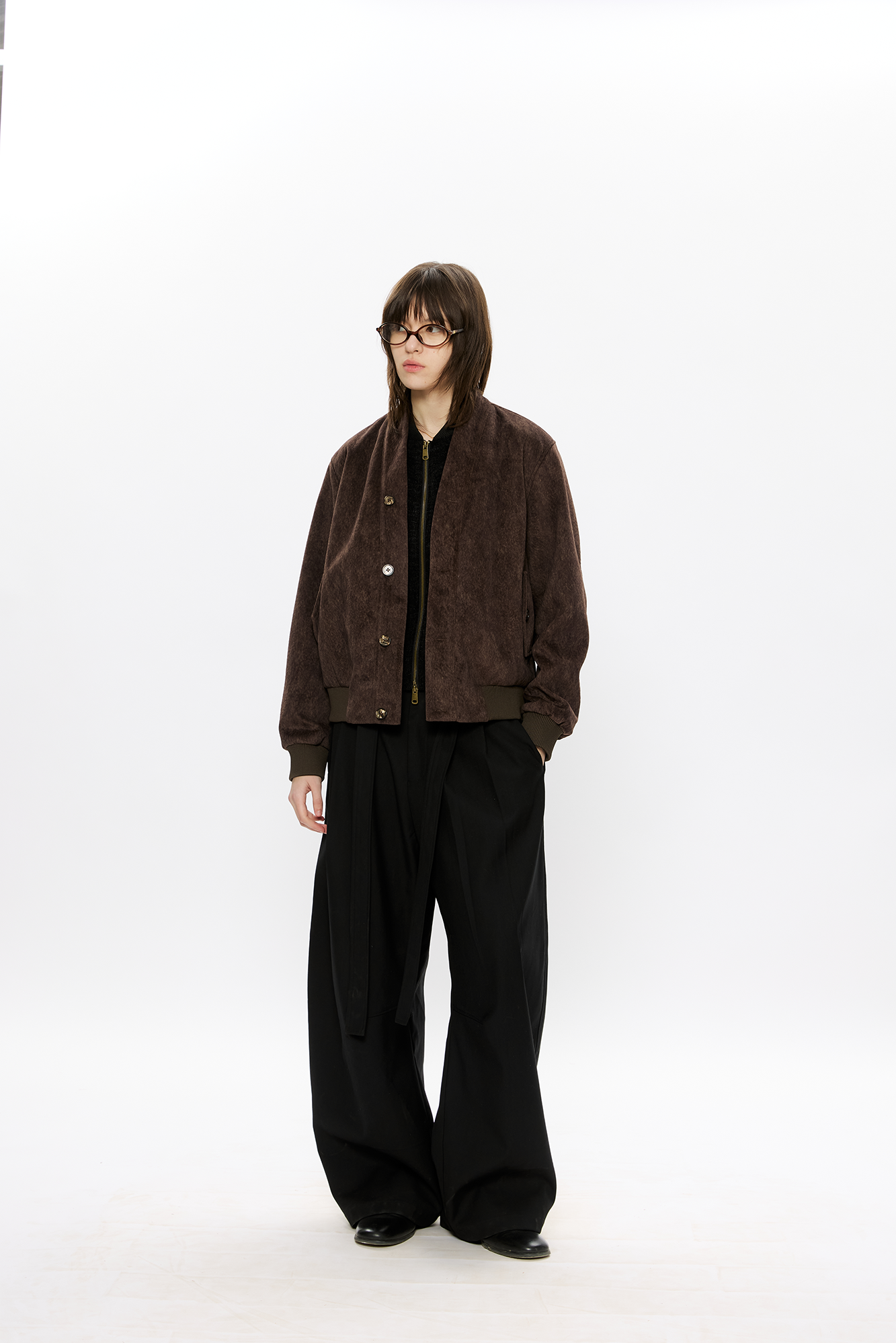 KREATE Faux Layered-Look V-Neck Jacket, premium urban and streetwear designers apparel on PROJECTISR.com, KREATE
