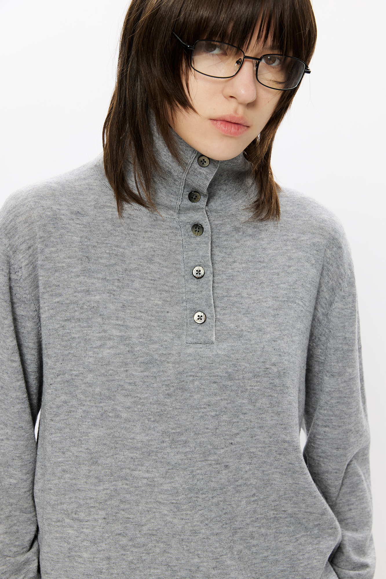 KREATE Double-Collar Wool-Blend Knit Polo, premium urban and streetwear designers apparel on PROJECTISR.com, KREATE