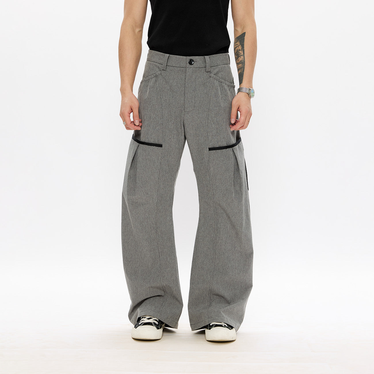KREATE Curved Panel Utility Trousers, premium urban and streetwear designers apparel on PROJECTISR.com, KREATE
