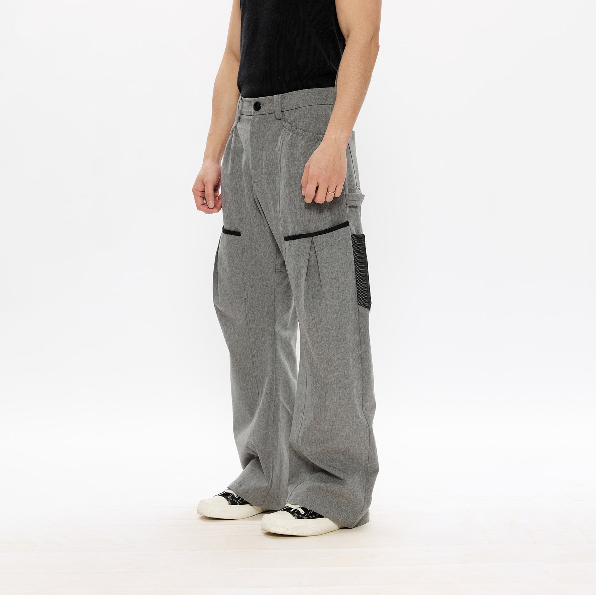 KREATE Curved Panel Utility Trousers, premium urban and streetwear designers apparel on PROJECTISR.com, KREATE