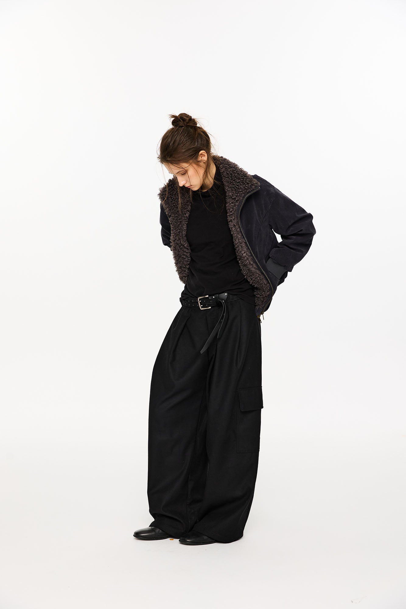 KREATE Suede Fuzzy Lining Jacket