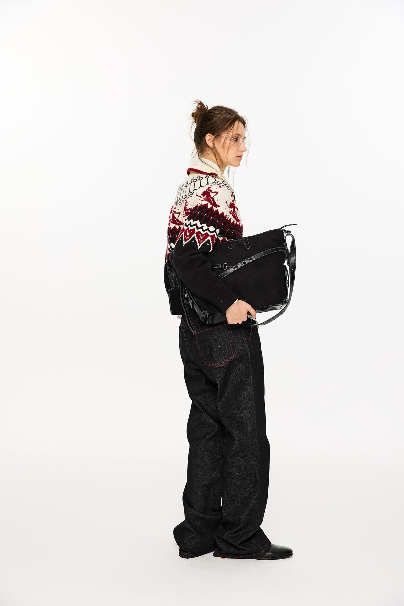 KREATE Christmas Fair Isle Jacquard Knit Jacket