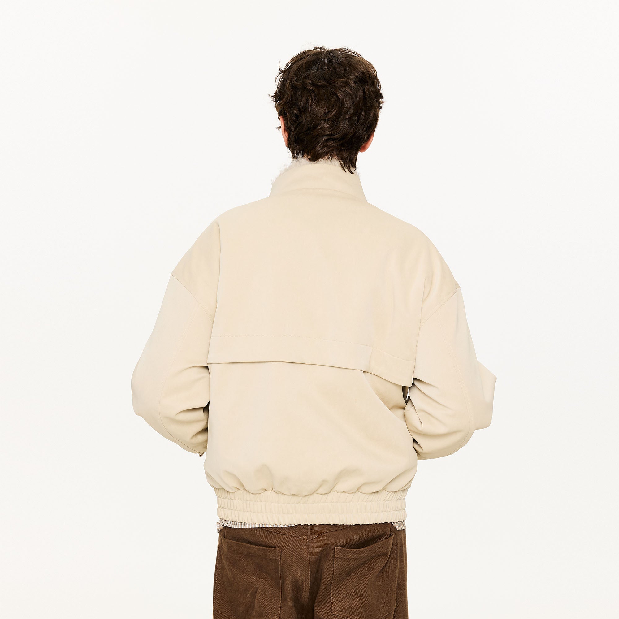 nerudesignworks CHAIR JACKET ベージュ KREATE Faux Fur Lining PU Jacket