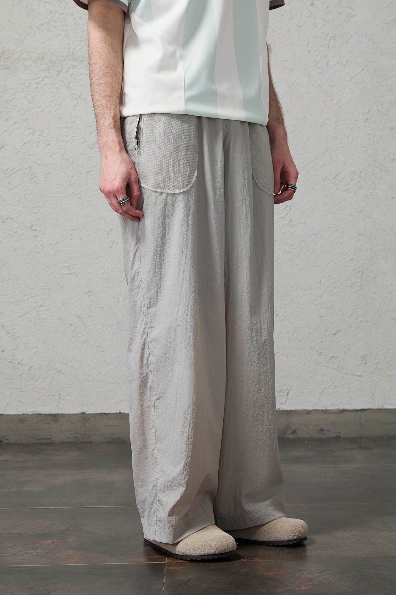 ORGANIC EMOTION UV-Protective Lightweight Straight-Leg Pants