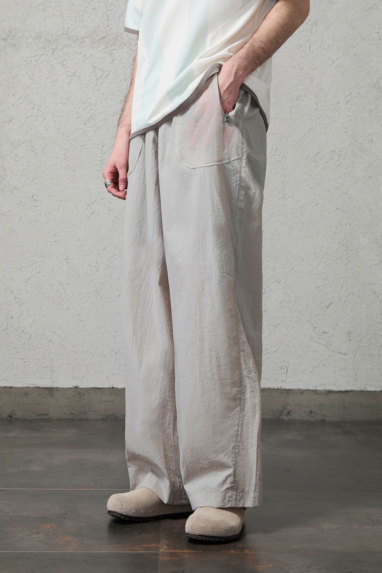 ORGANIC EMOTION UV-Protective Lightweight Straight-Leg Pants