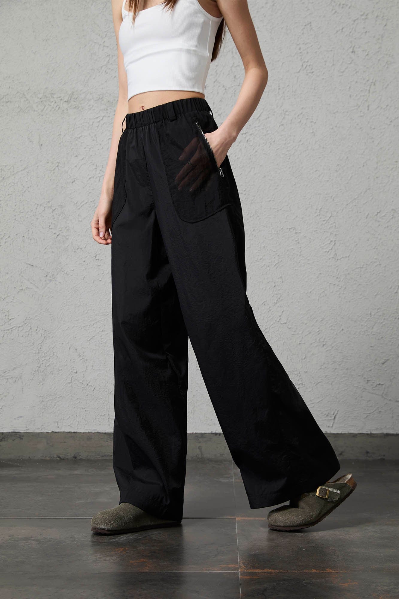 ORGANIC EMOTION UV-Protective Lightweight Straight-Leg Pants