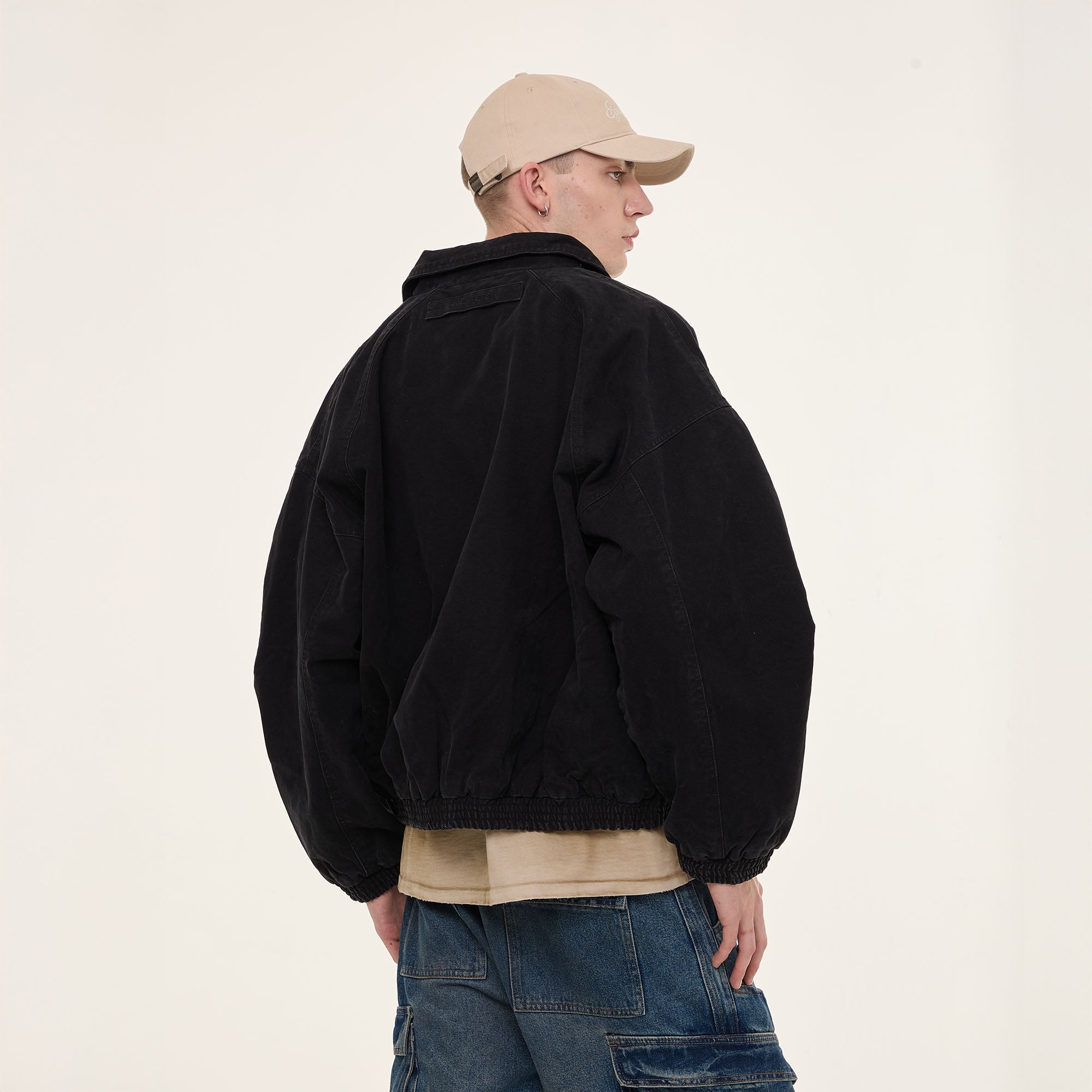 EGOFETCH Washed Utility Oversized Jacket