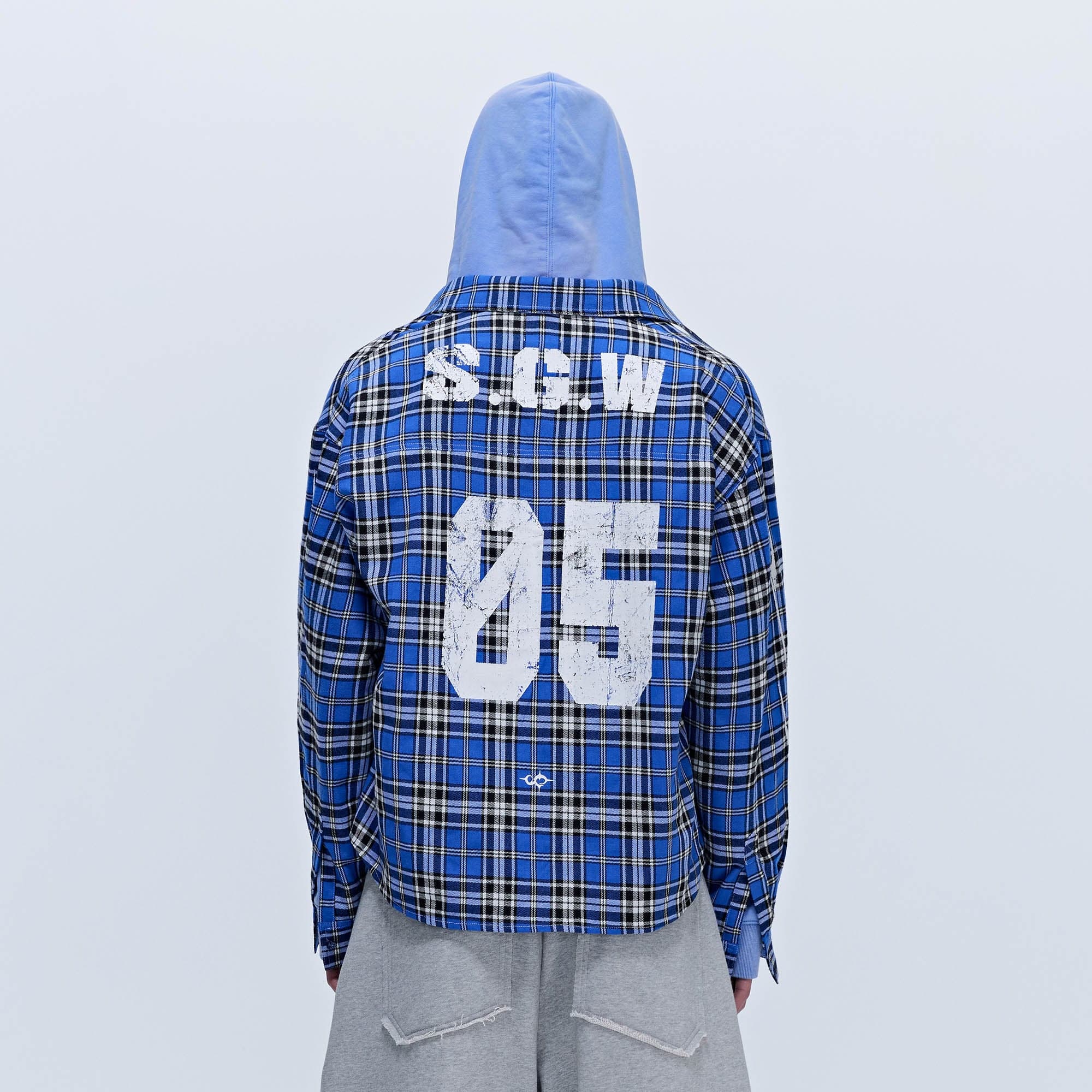 SAVAGEGROWTHWORLD No.5 Plaid Shirt, premium urban and streetwear designers apparel on PROJECTISR.com, SAVAGEGROWTHWORLD