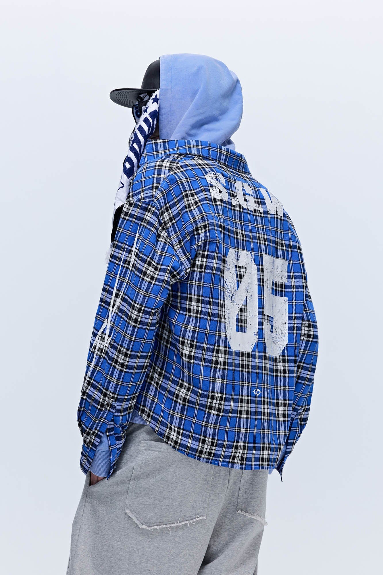 SAVAGEGROWTHWORLD No.5 Plaid Shirt, premium urban and streetwear designers apparel on PROJECTISR.com, SAVAGEGROWTHWORLD