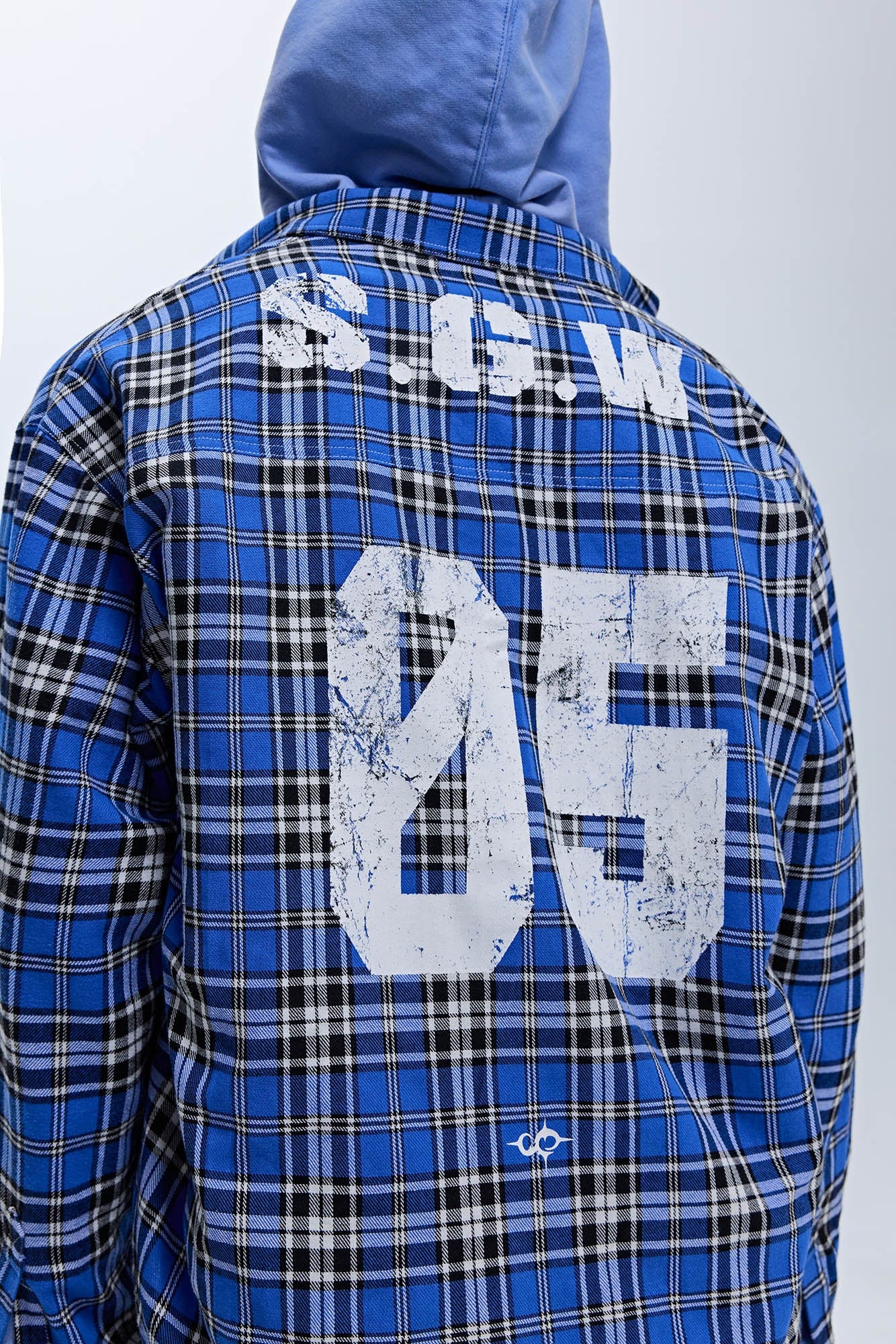 SAVAGEGROWTHWORLD No.5 Plaid Shirt, premium urban and streetwear designers apparel on PROJECTISR.com, SAVAGEGROWTHWORLD