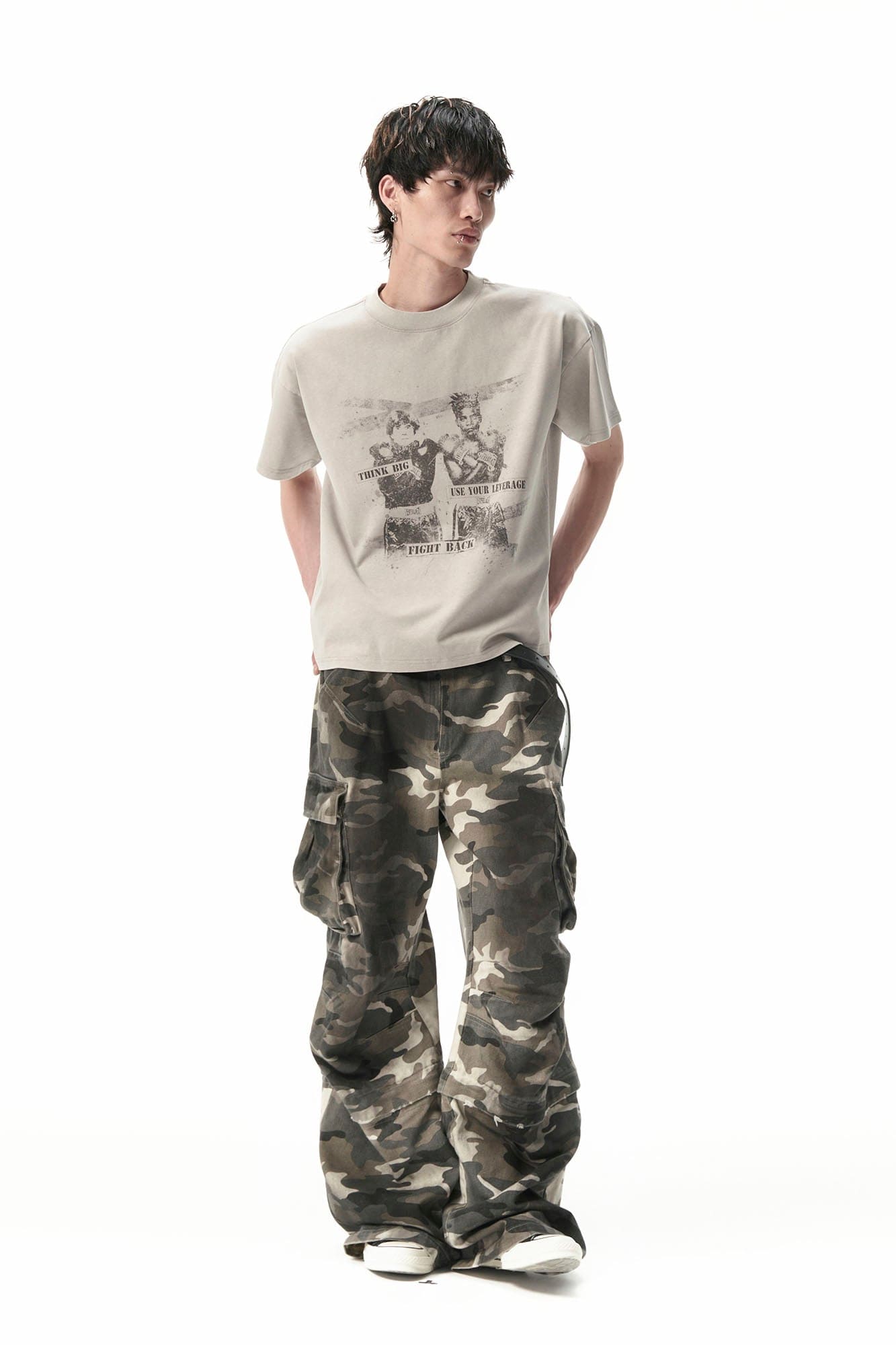 SAVAGEGROWTHWORLD Boxer Graphic Washed T-Shirt, premium urban and streetwear designers apparel on PROJECTISR.com, SAVAGEGROWTHWORLD