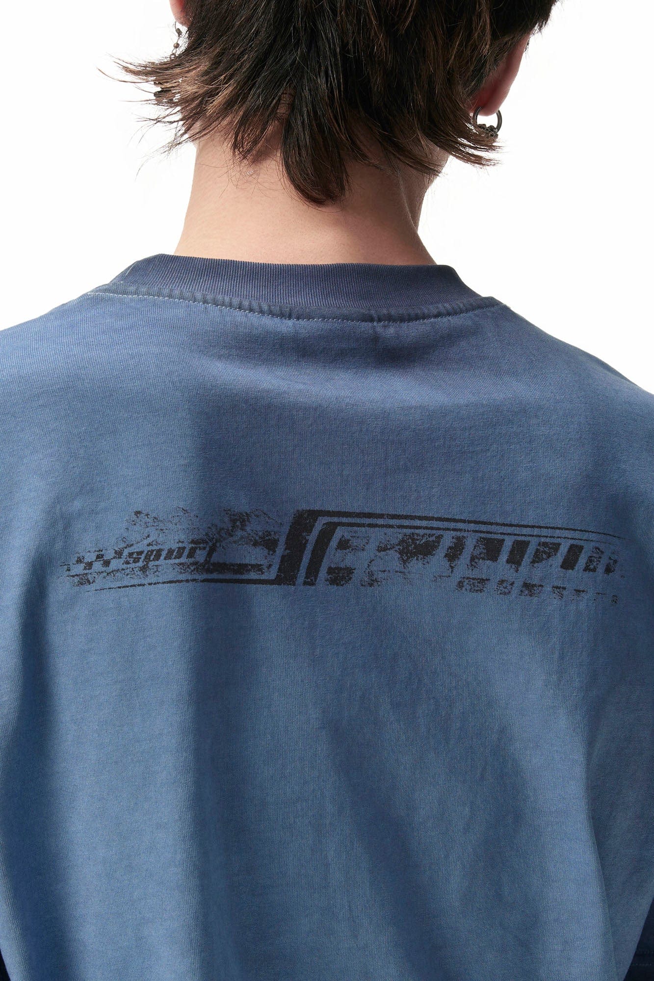 SAVAGEGROWTHWORLD Racer Graphic Faded Washed T-Shirt