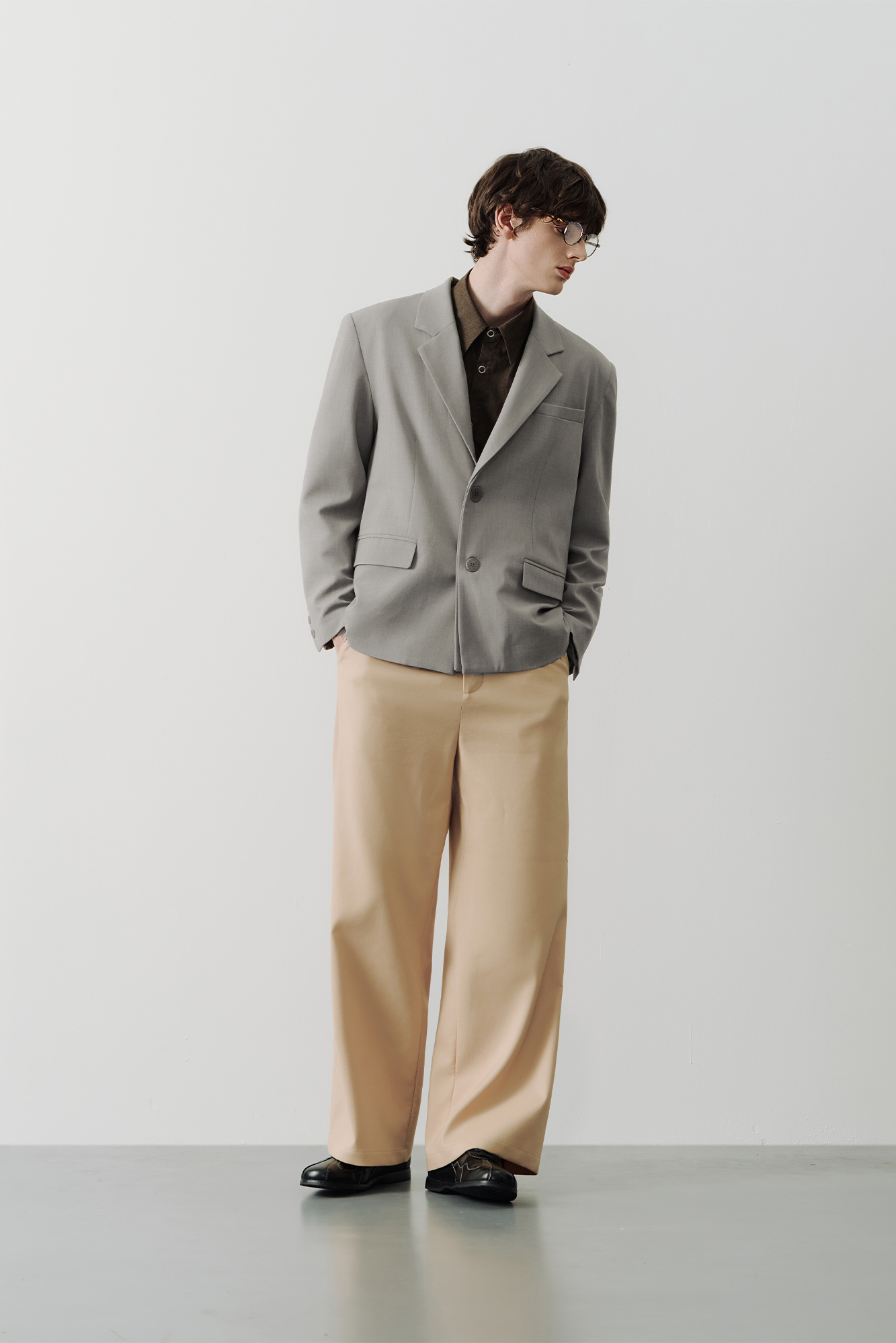 SAME FLOW Classic V-Neck Tailored Blazer