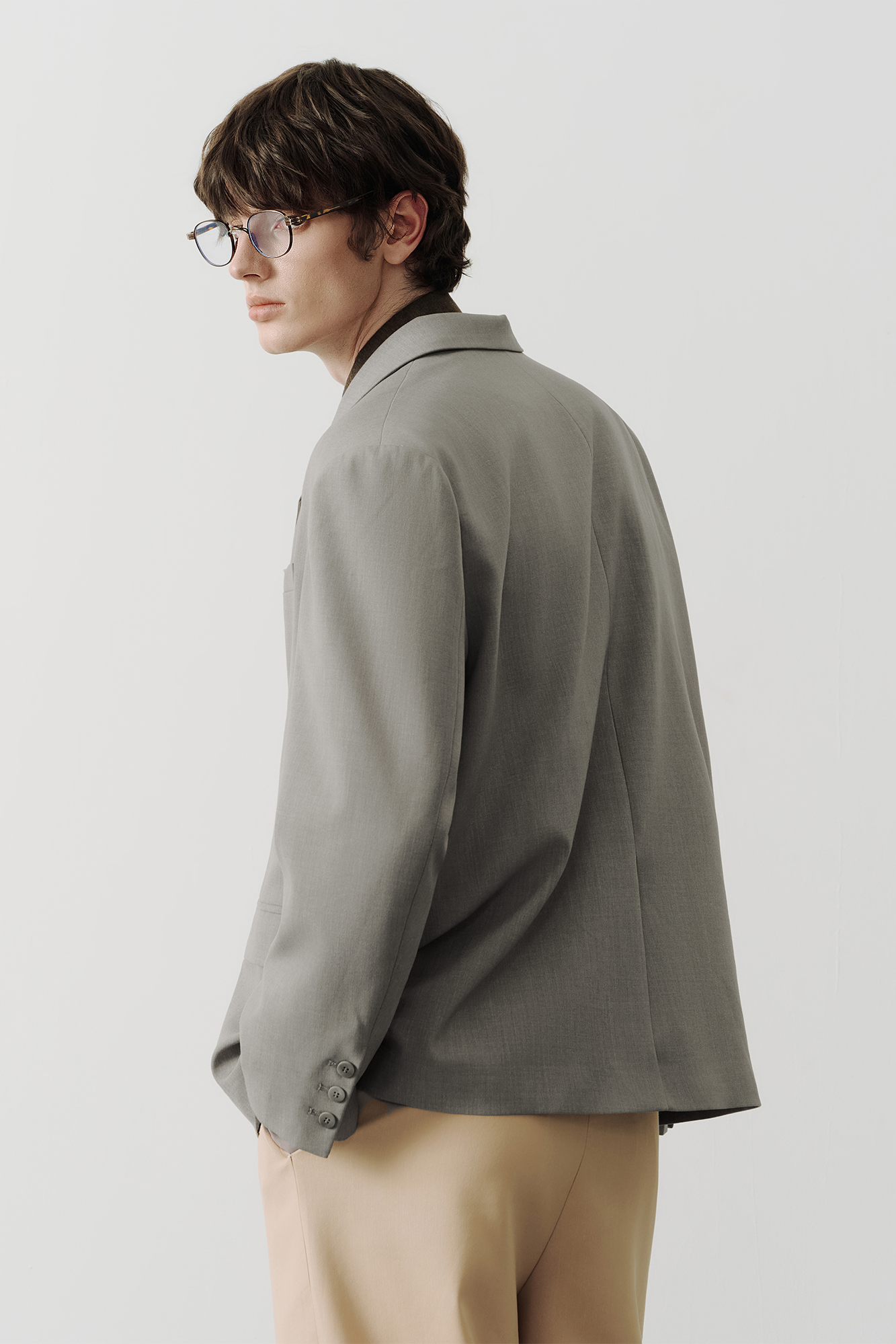 SAME FLOW Classic V-Neck Tailored Blazer