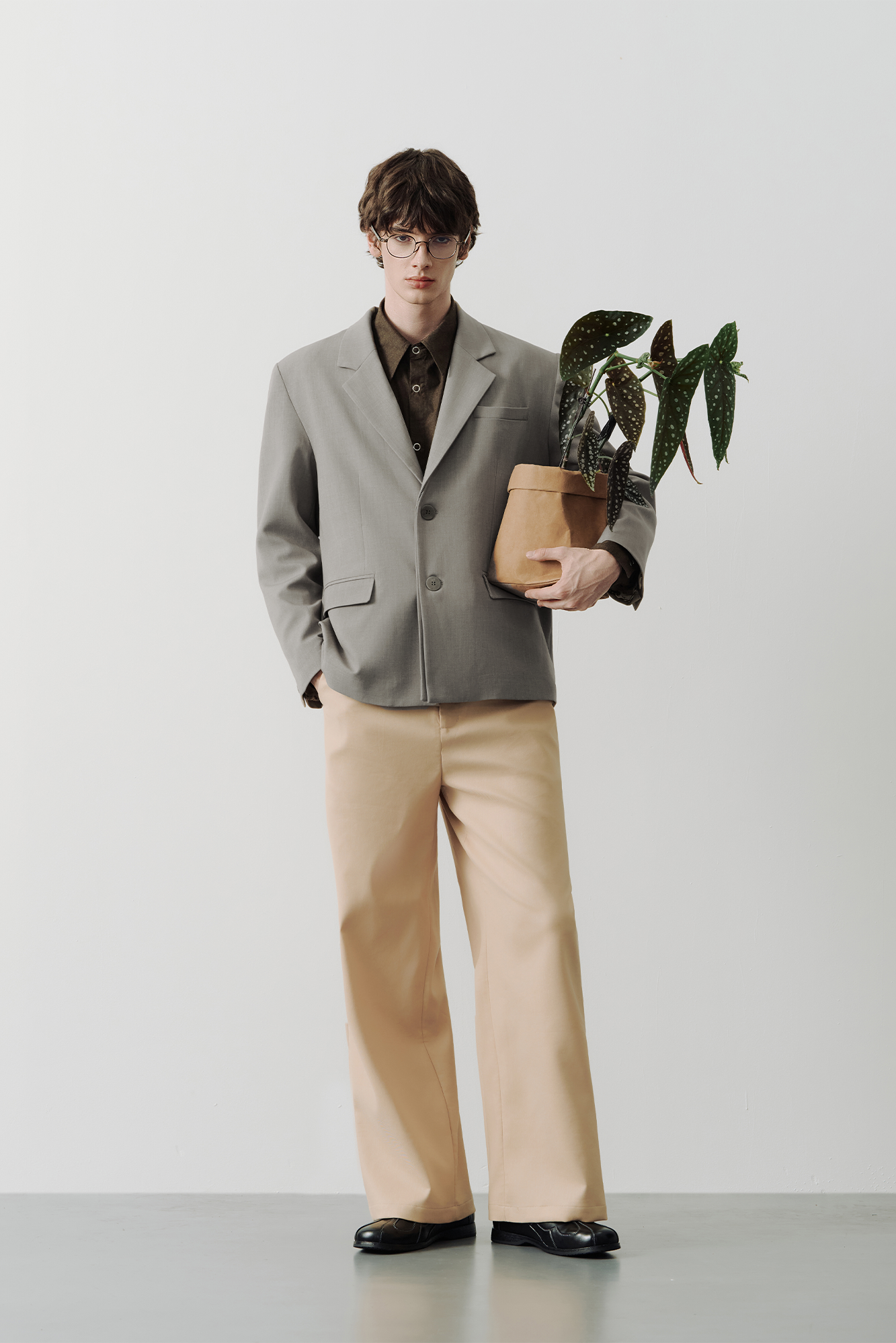 SAME FLOW Classic V-Neck Tailored Blazer