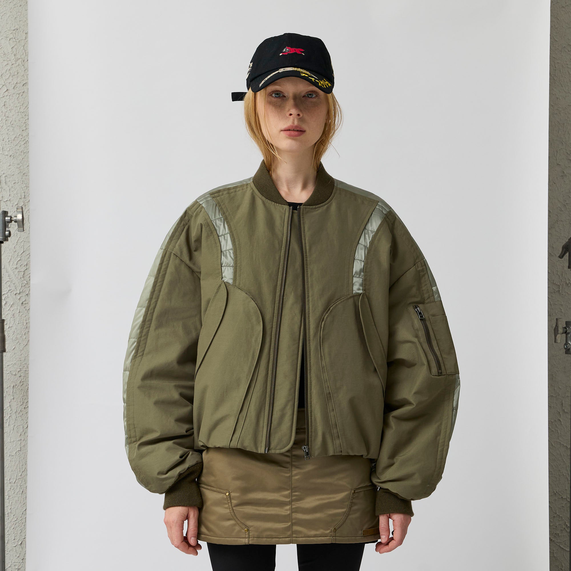 ORGANIC EMOTION Waterproof MA-1 Down Bomber Jacket
