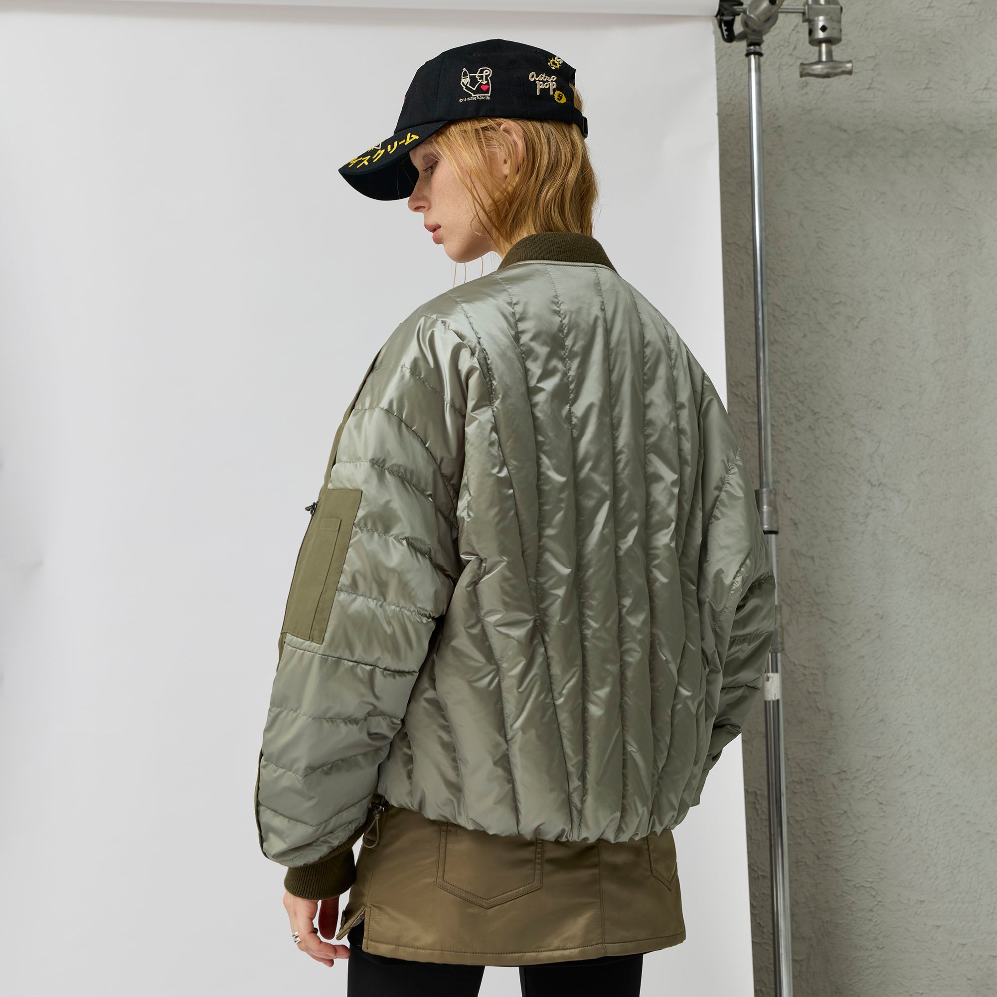 ORGANIC EMOTION Waterproof MA-1 Down Bomber Jacket