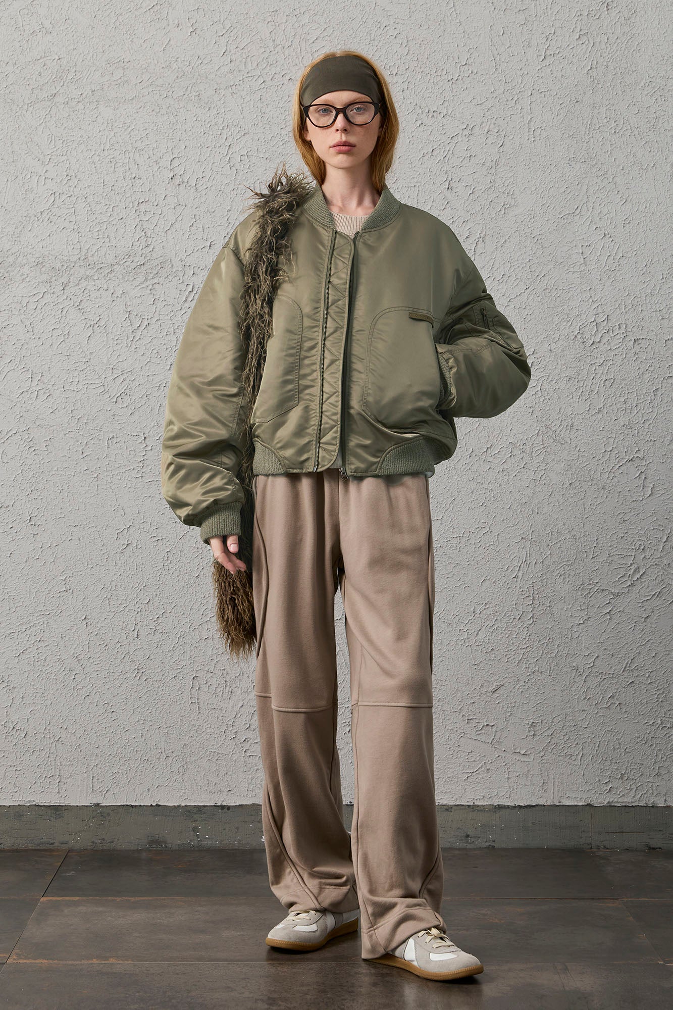 ORGANIC EMOTION Water-Repellent MA-1 Bomber Jacket