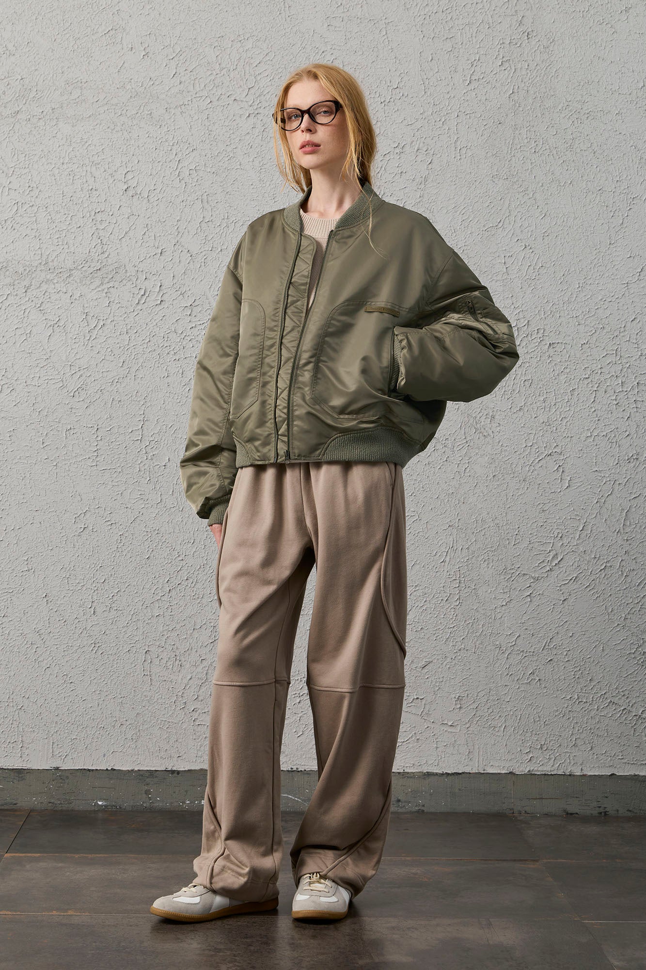 ORGANIC EMOTION Water-Repellent MA-1 Bomber Jacket