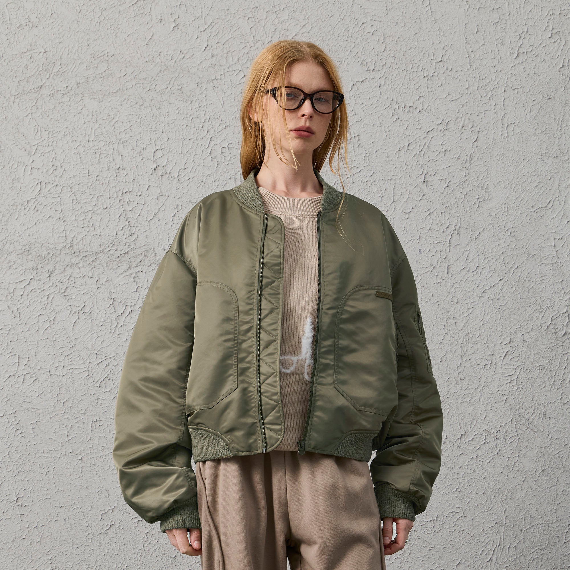 ORGANIC EMOTION Water-Repellent MA-1 Bomber Jacket