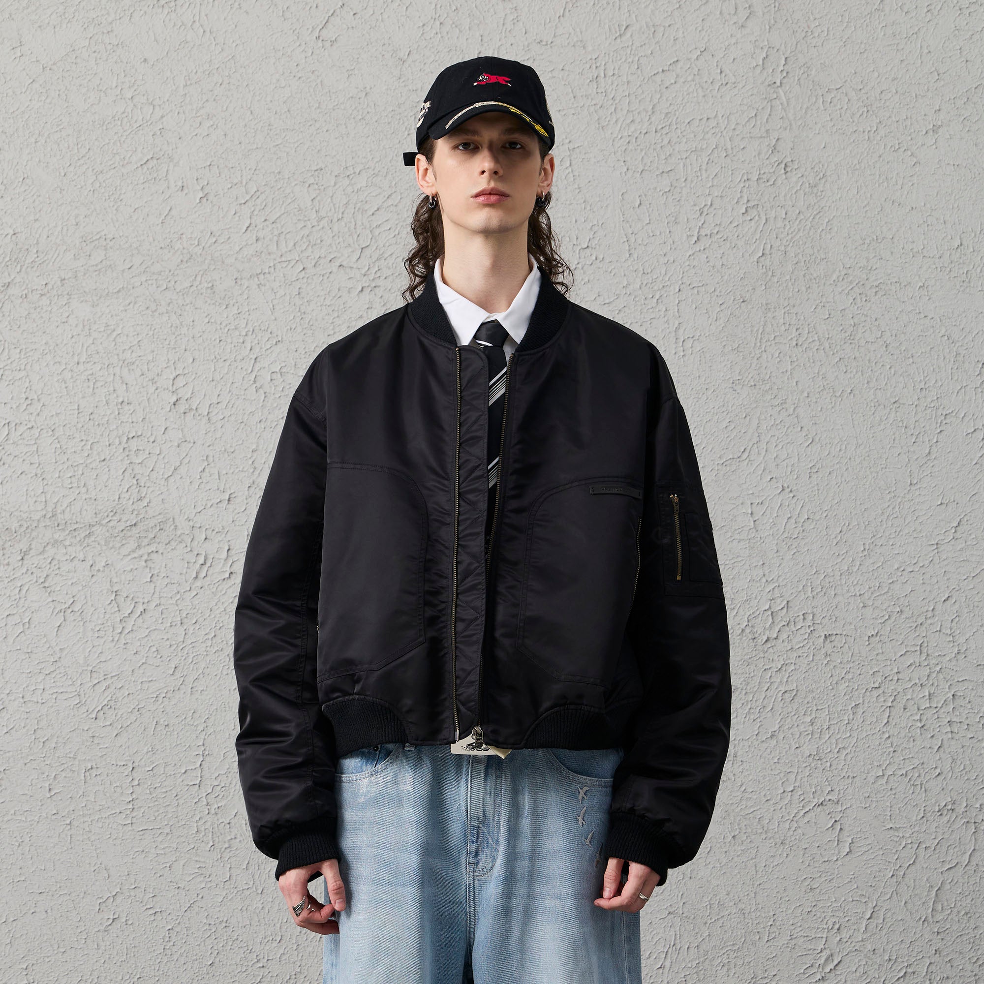 ORGANIC EMOTION Water-Repellent MA-1 Bomber Jacket