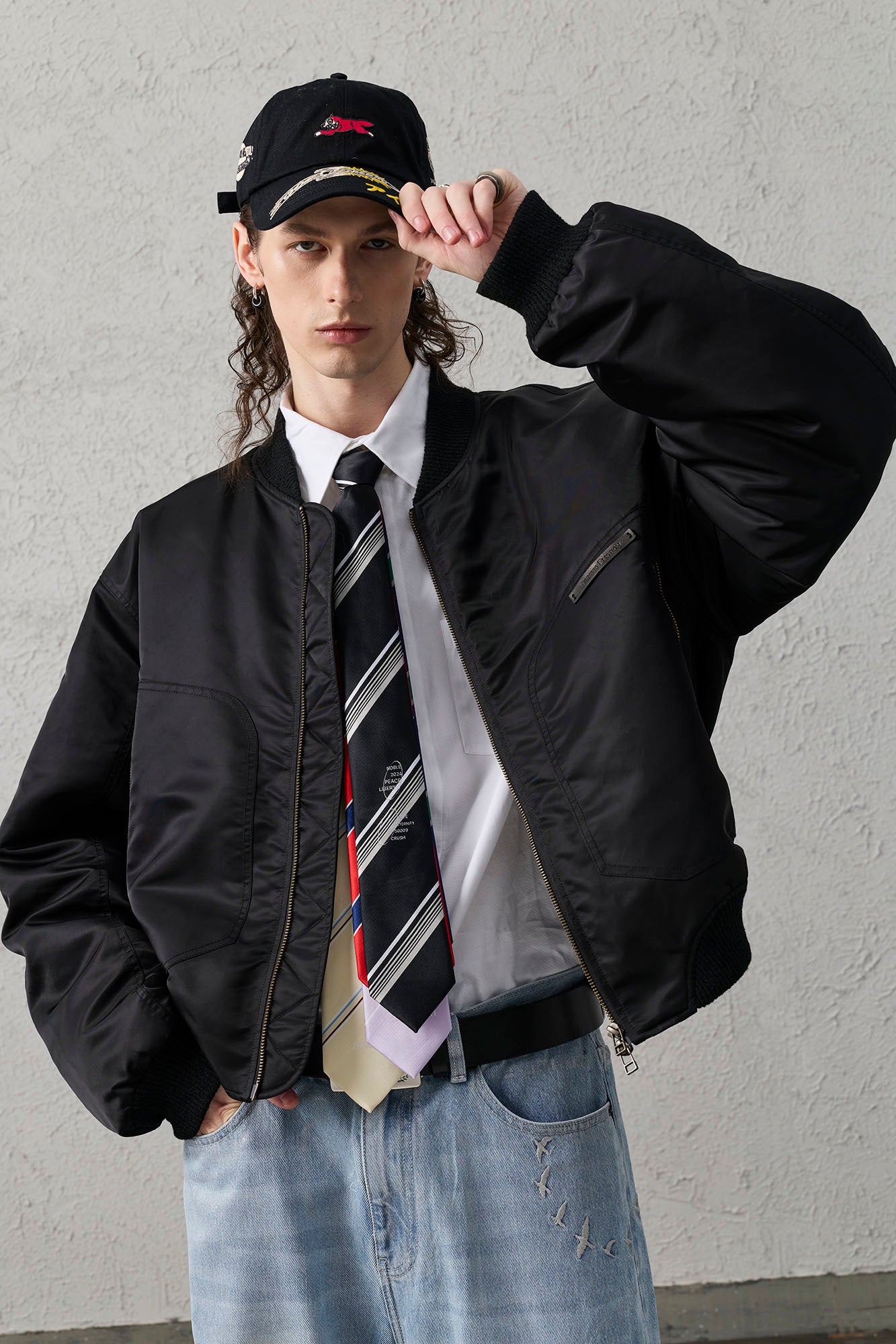 ORGANIC EMOTION Water-Repellent MA-1 Bomber Jacket