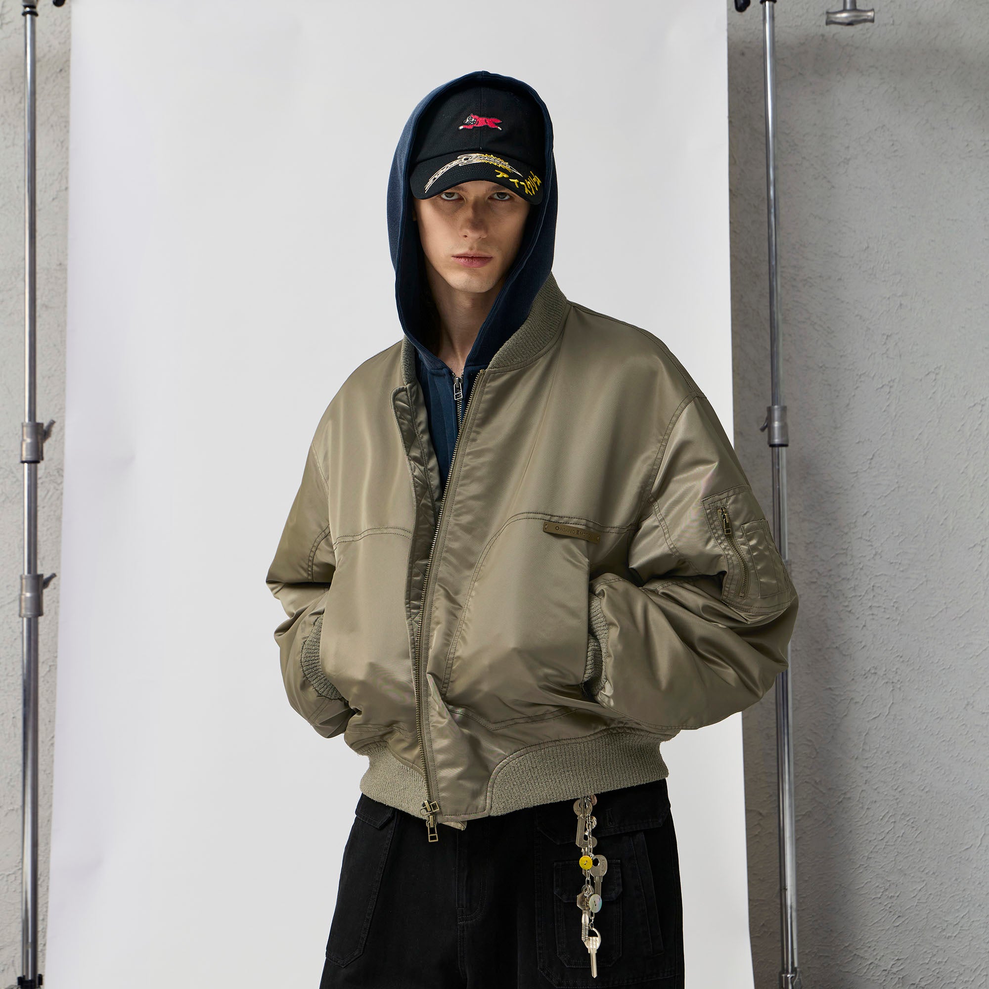 ORGANIC EMOTION Water-Repellent MA-1 Bomber Jacket