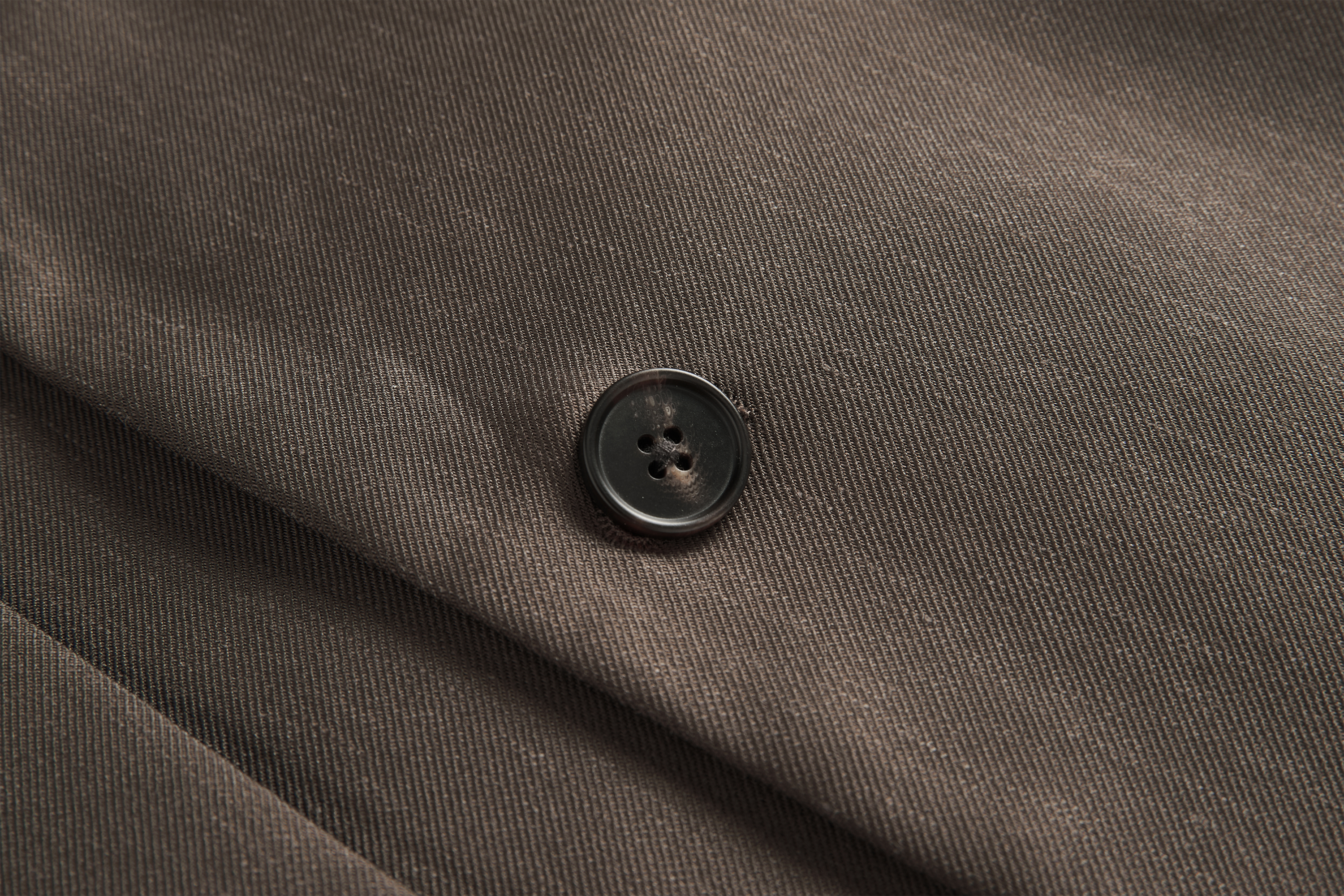SAME FLOW Linen-Blend Split Hem Draped-Tie Blazer
