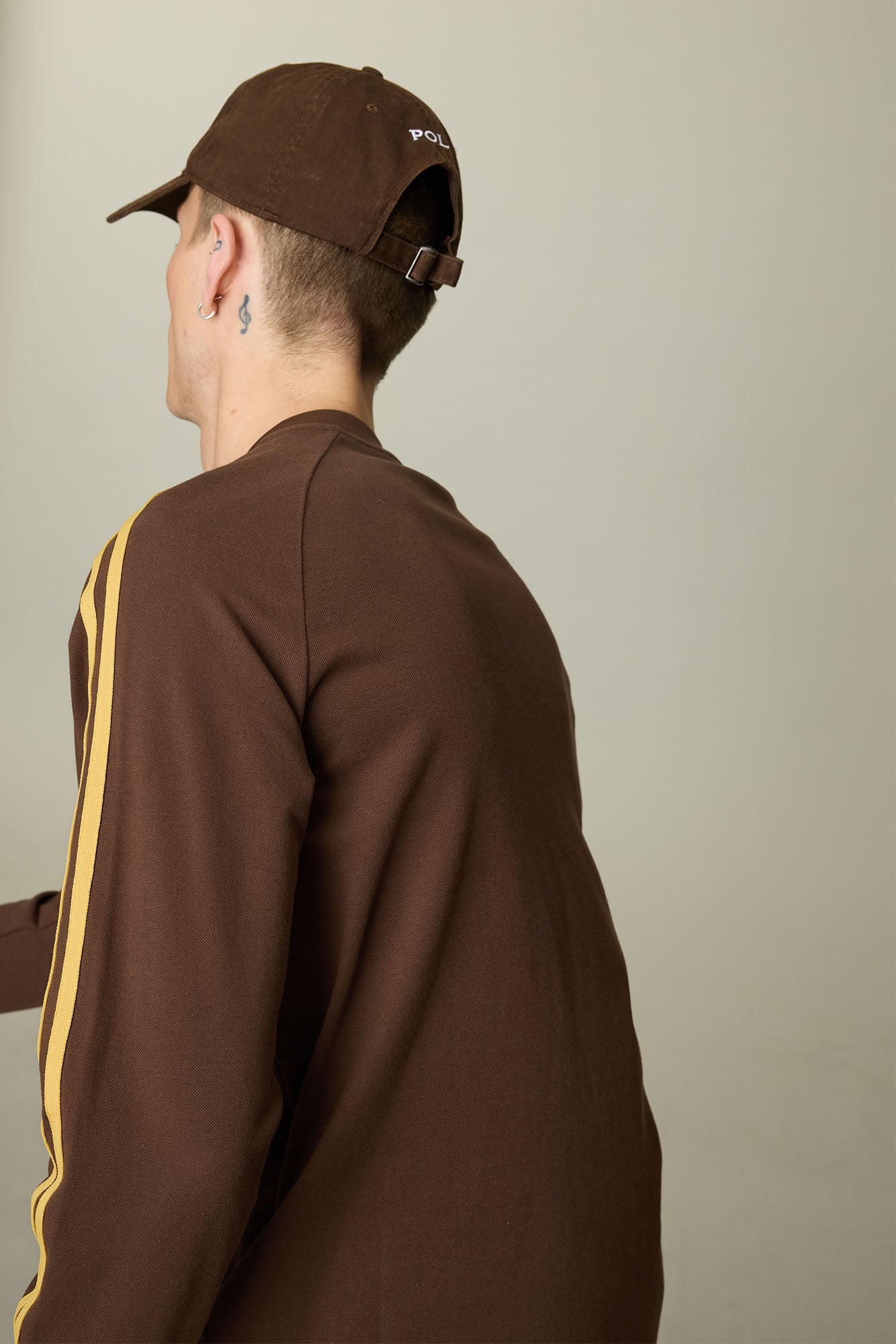 UMAMIISM Side Stripe Mesh-Panel Quick-Dry Long-Sleeve Tee, premium urban and streetwear designers apparel on PROJECTISR.com, UMAMIISM