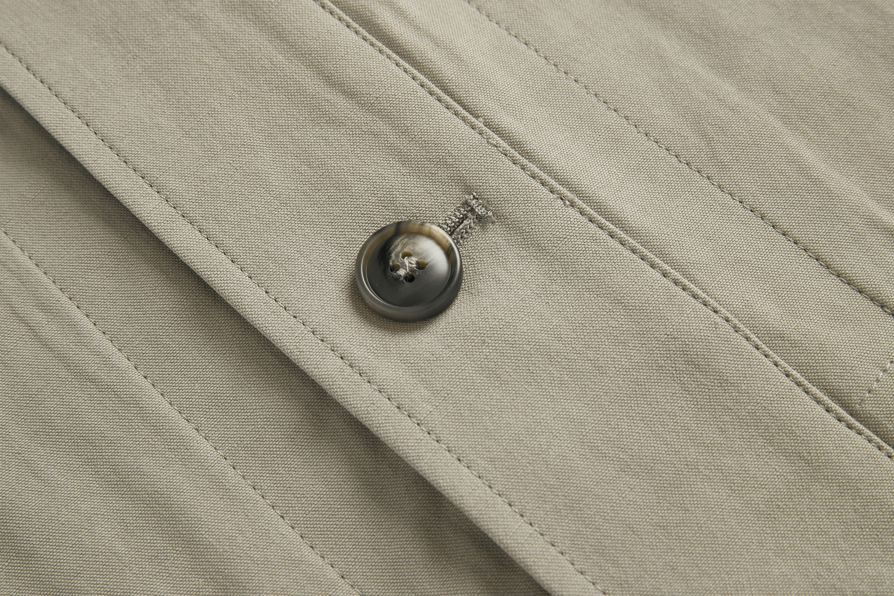 SAME FLOW Stand-Collar Drawstring-Waist Jacket