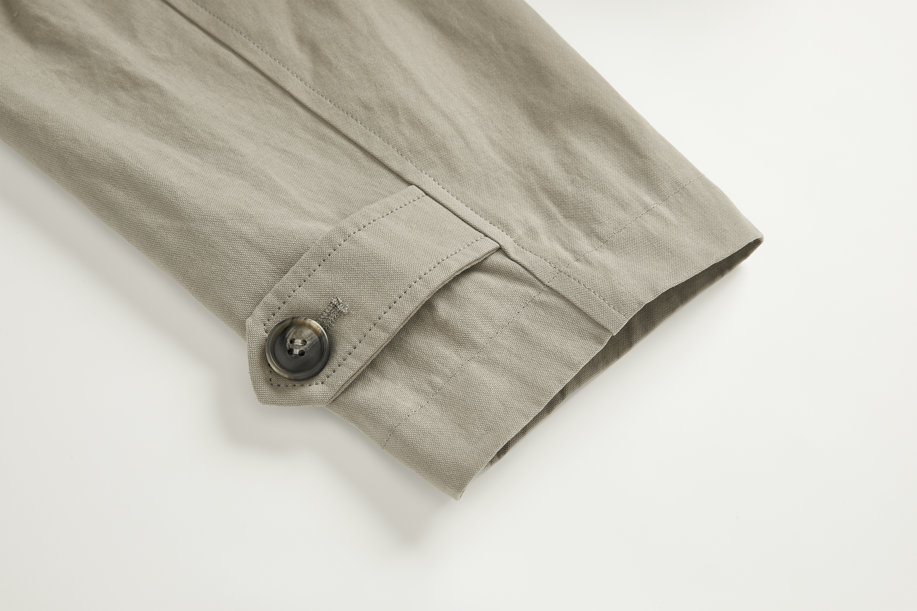 SAME FLOW Stand-Collar Drawstring-Waist Jacket