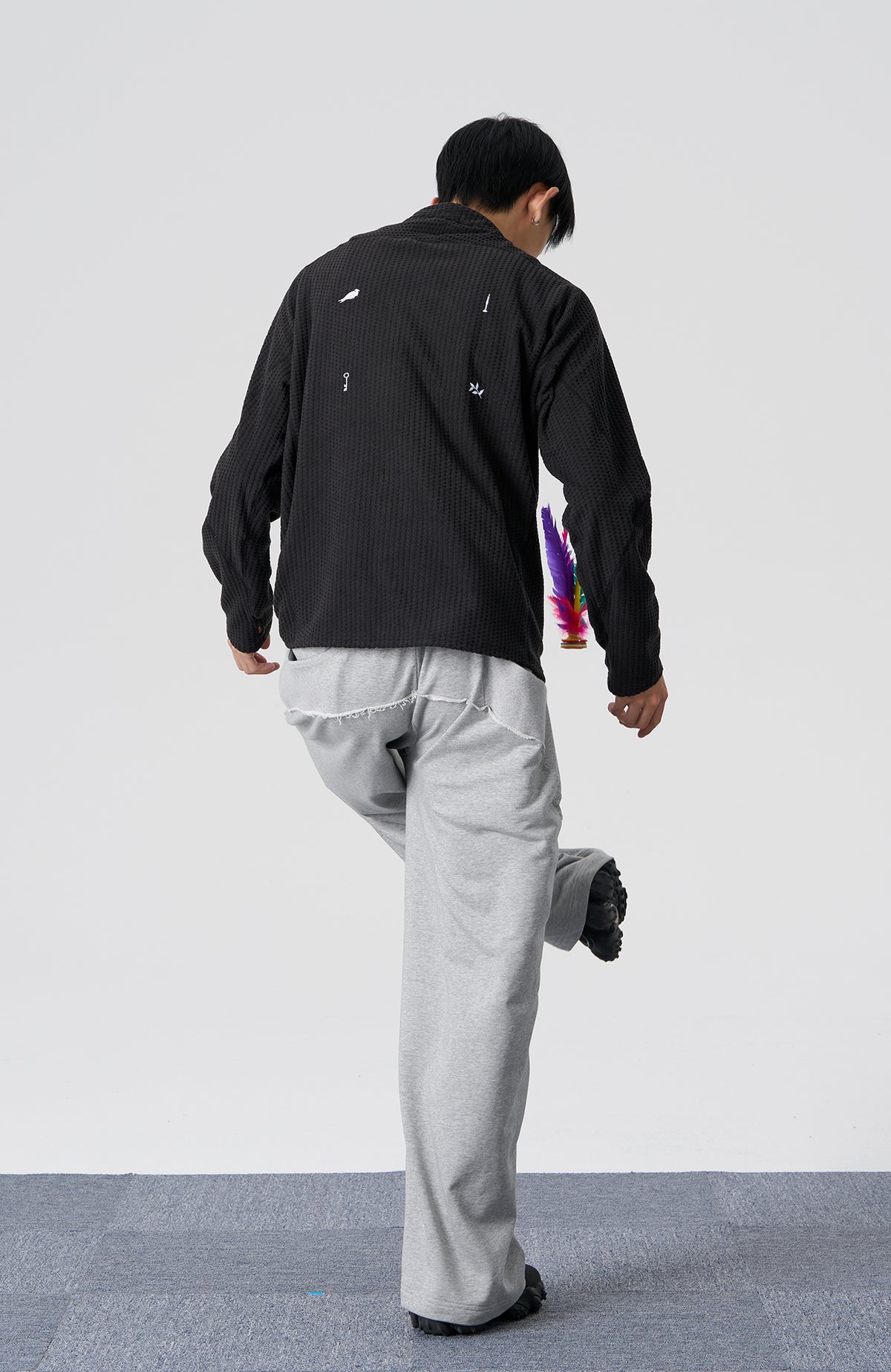 FMACM Diamond Fleece Half-Zip Long-Sleeve Tee
