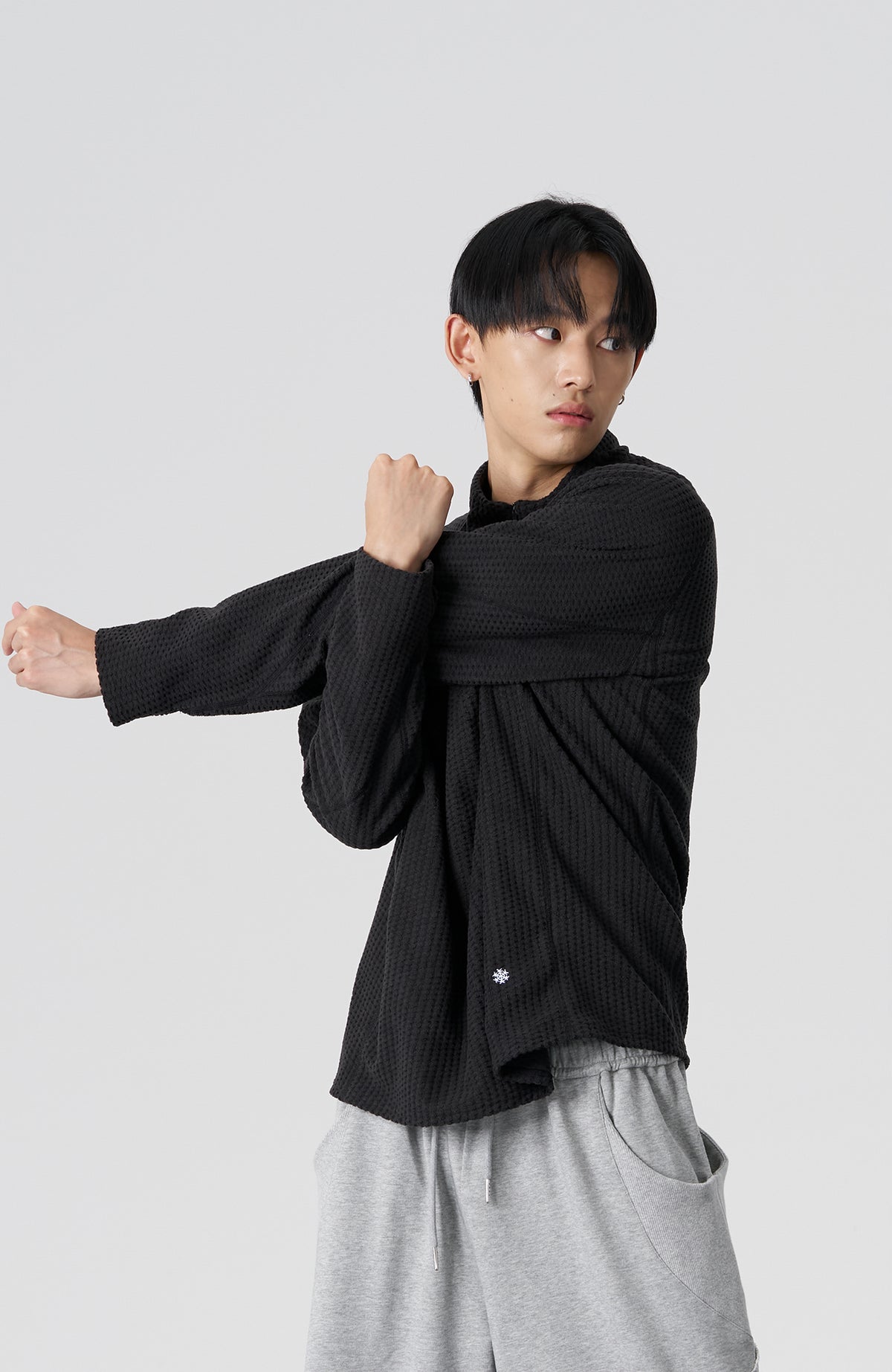 FMACM Diamond Fleece Half-Zip Long-Sleeve Tee