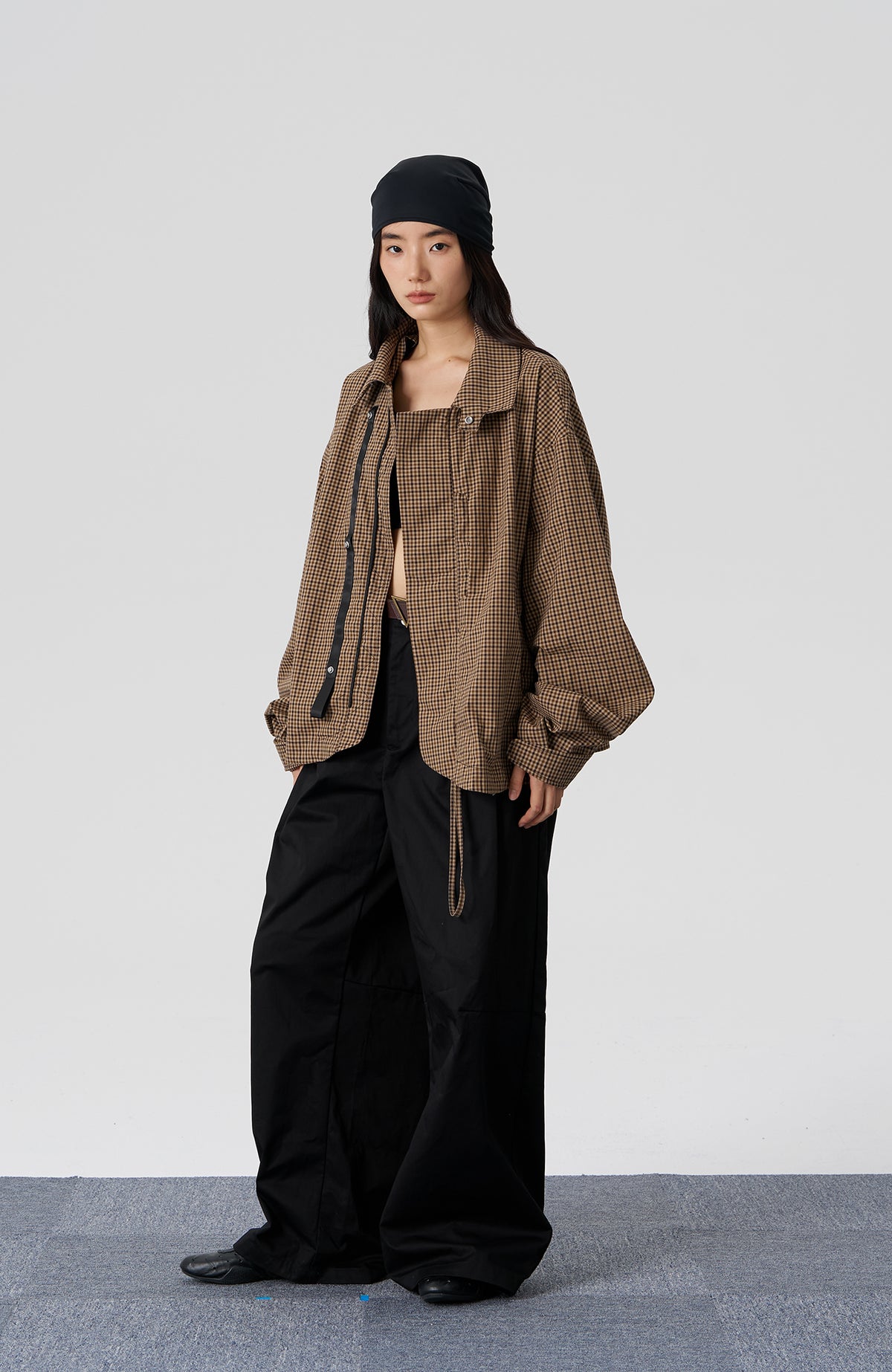 FMACM Retro Lapel Oversized Jacket