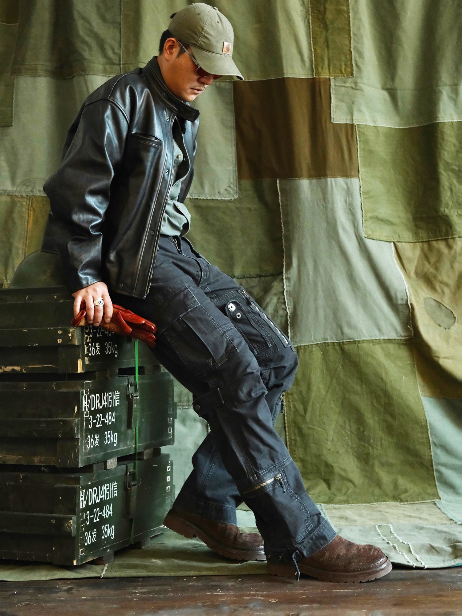 NEIGBORL Washed Multi-Pocket Cargo Pants, premium urban and streetwear designers apparel on PROJECTISR.com, NEIGBORL