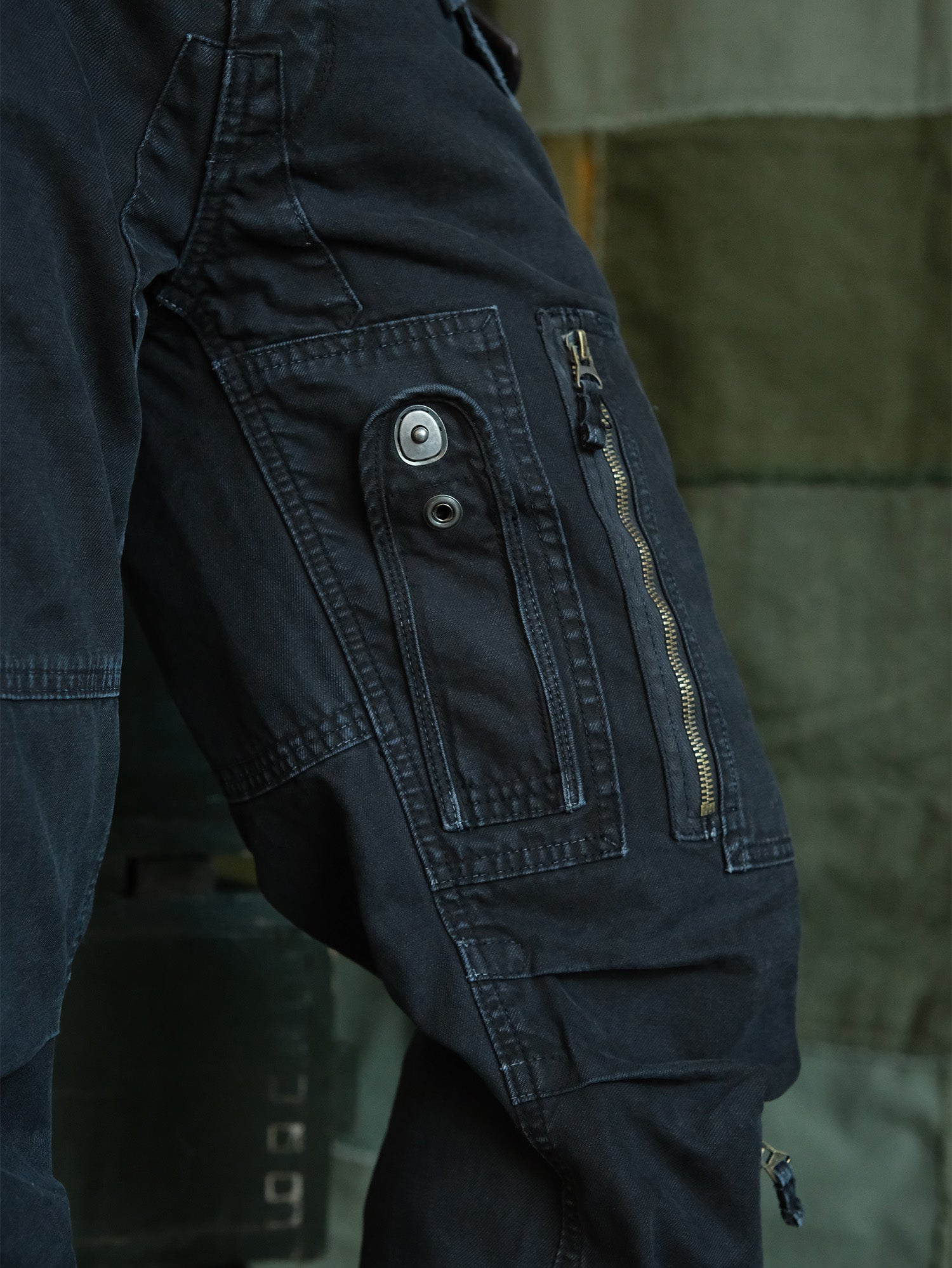 NEIGBORL Washed Multi-Pocket Cargo Pants, premium urban and streetwear designers apparel on PROJECTISR.com, NEIGBORL
