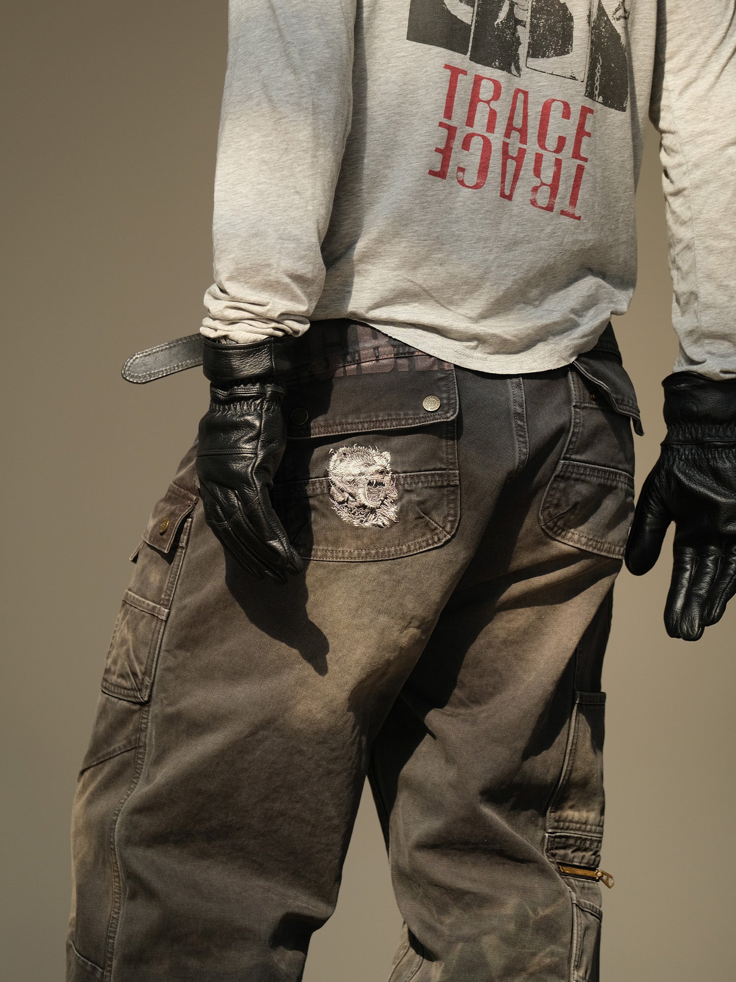 NEIGBORL Washed Multi-Pocket Straight-Leg Cargo Pants, premium urban and streetwear designers apparel on PROJECTISR.com, NEIGBORL