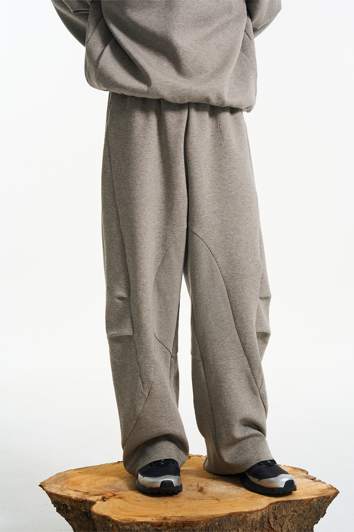 HALCYON Classic Thermal Wide-Leg Sweatpants