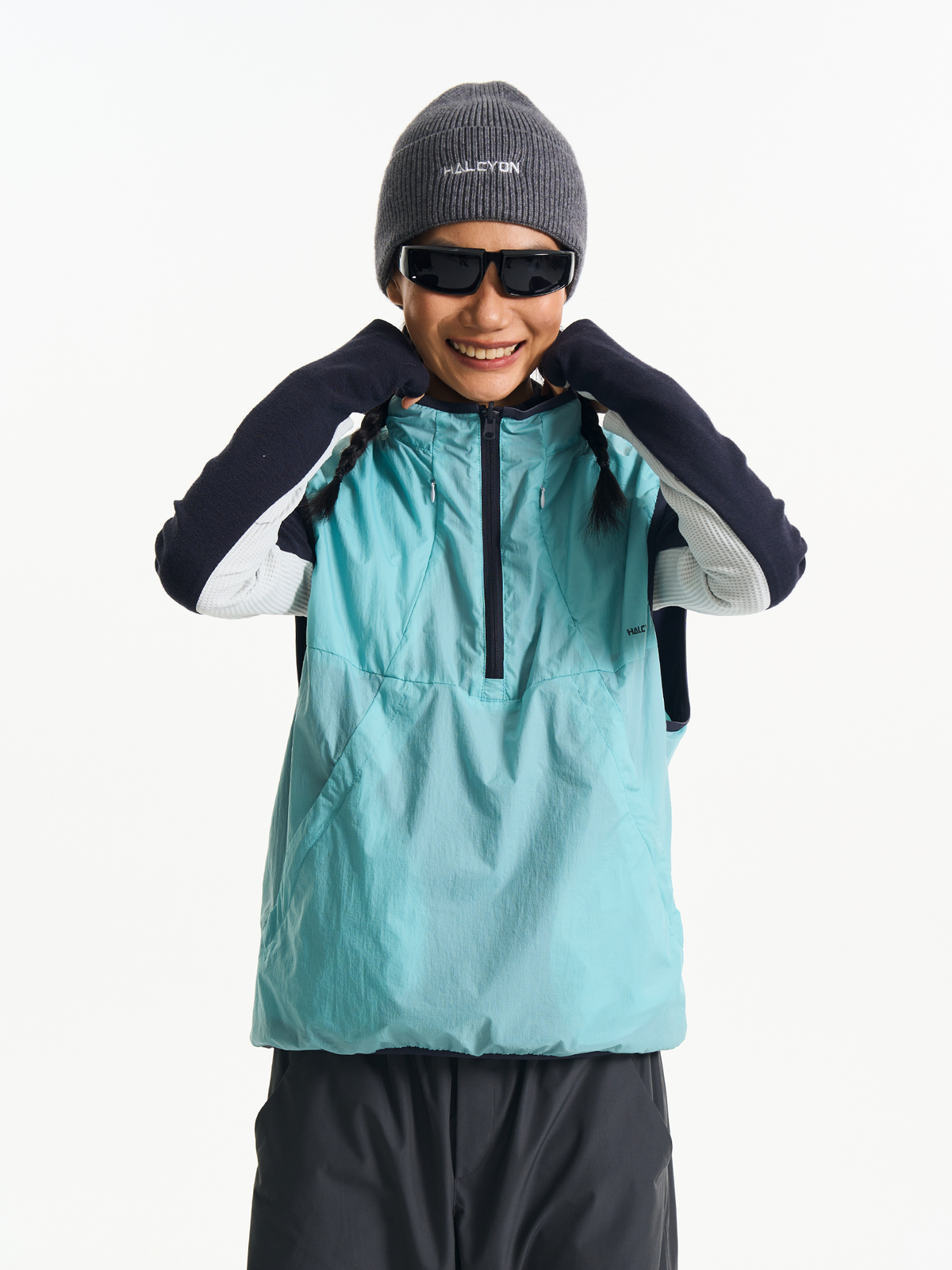 HALCYON Reversible Half-Zip Athletic Vest