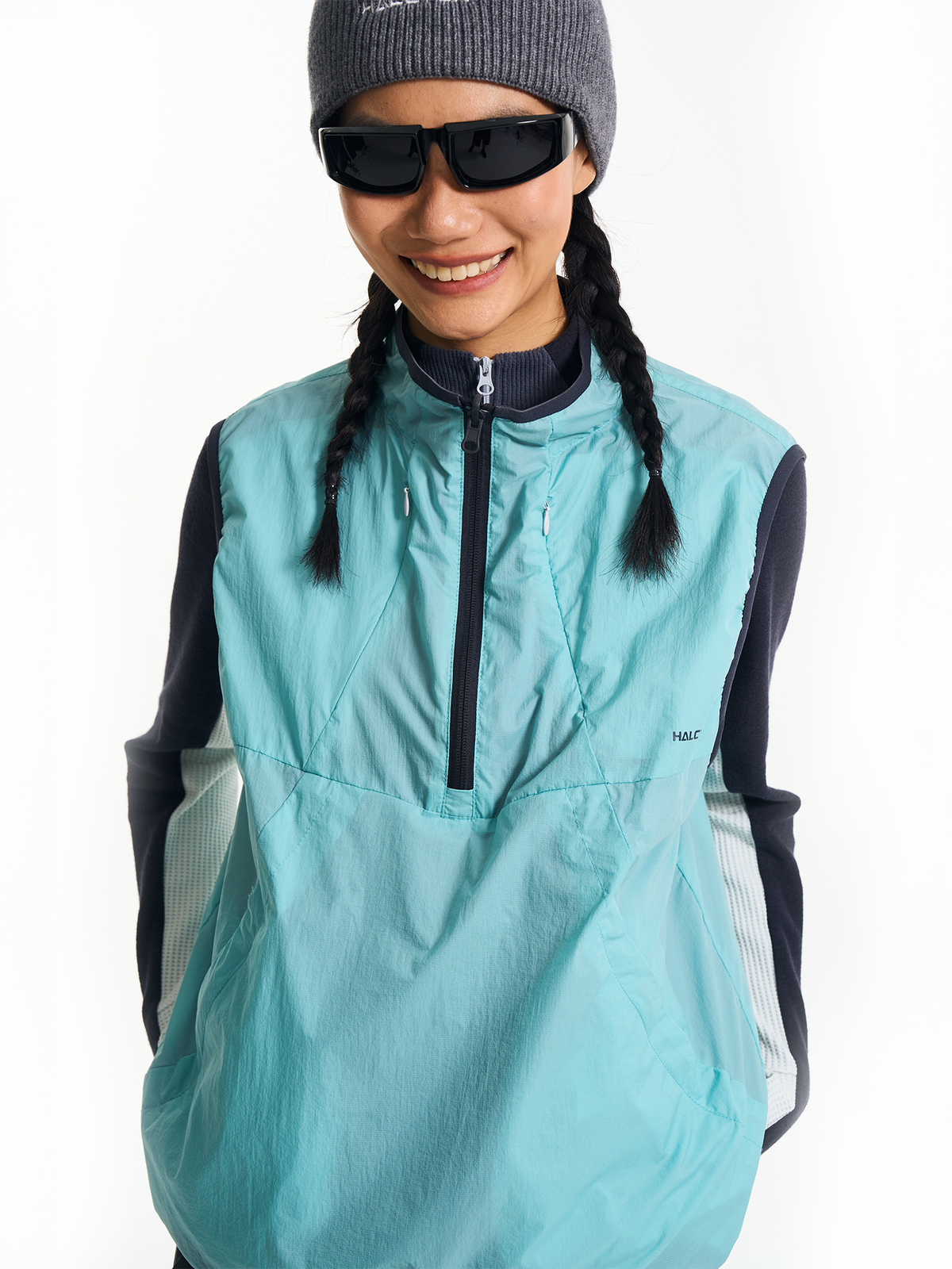 HALCYON Reversible Half-Zip Athletic Vest