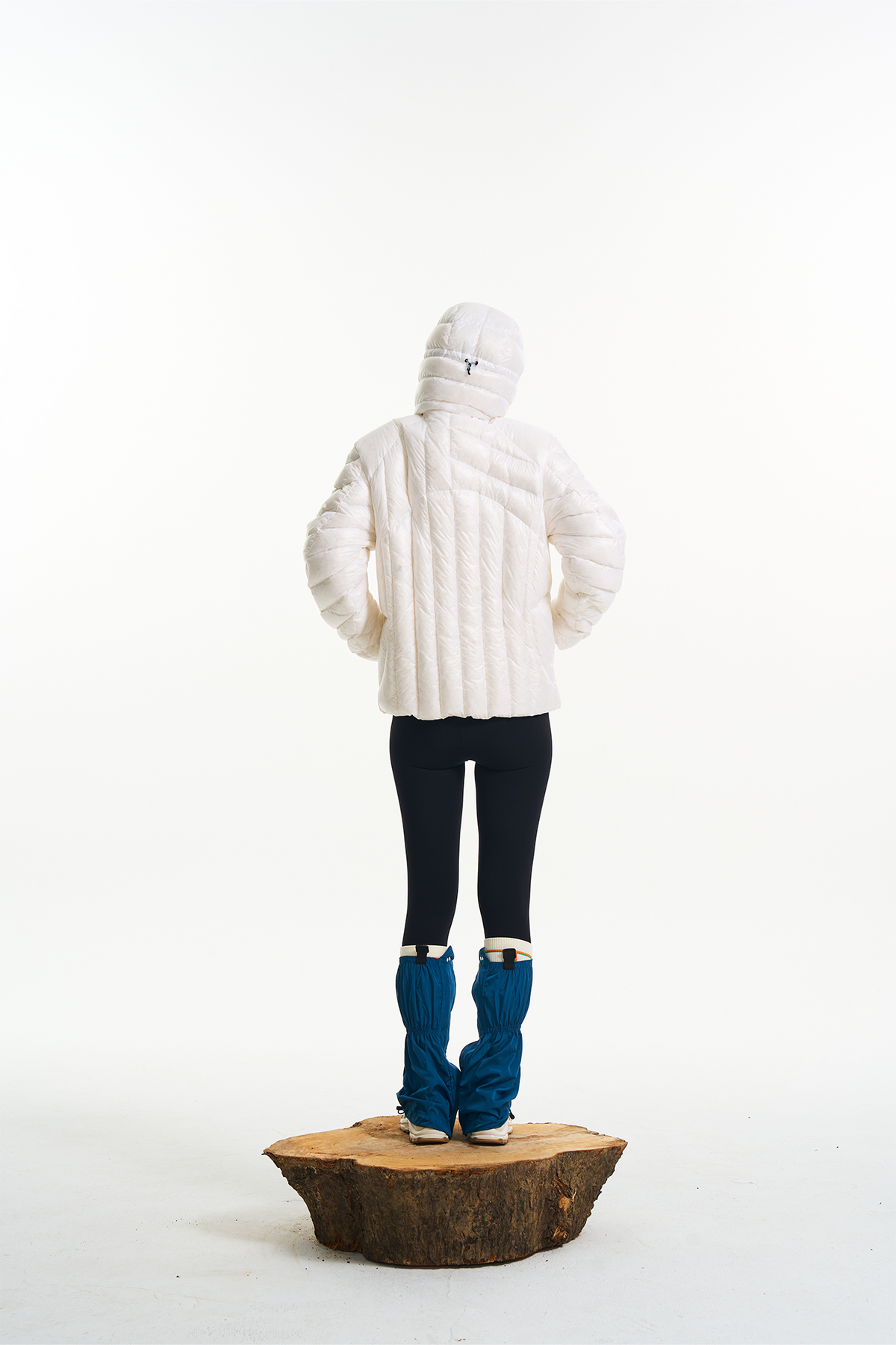 HALCYON Splash-Proof Ribbed Hooded Down Jacket, premium urban and streetwear designers apparel on PROJECTISR.com, HALCYON