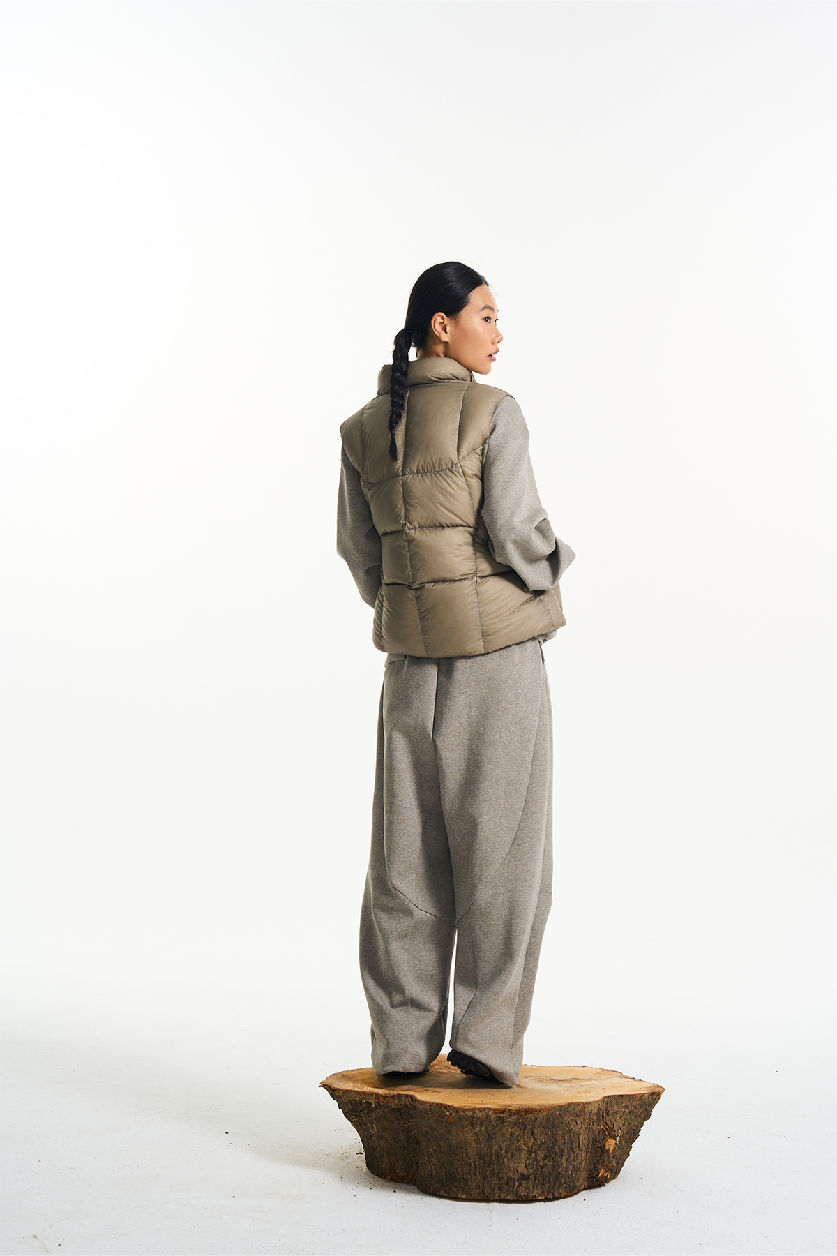 HALCYON Outdoor Stand-Collar Down Vest, premium urban and streetwear designers apparel on PROJECTISR.com, HALCYON