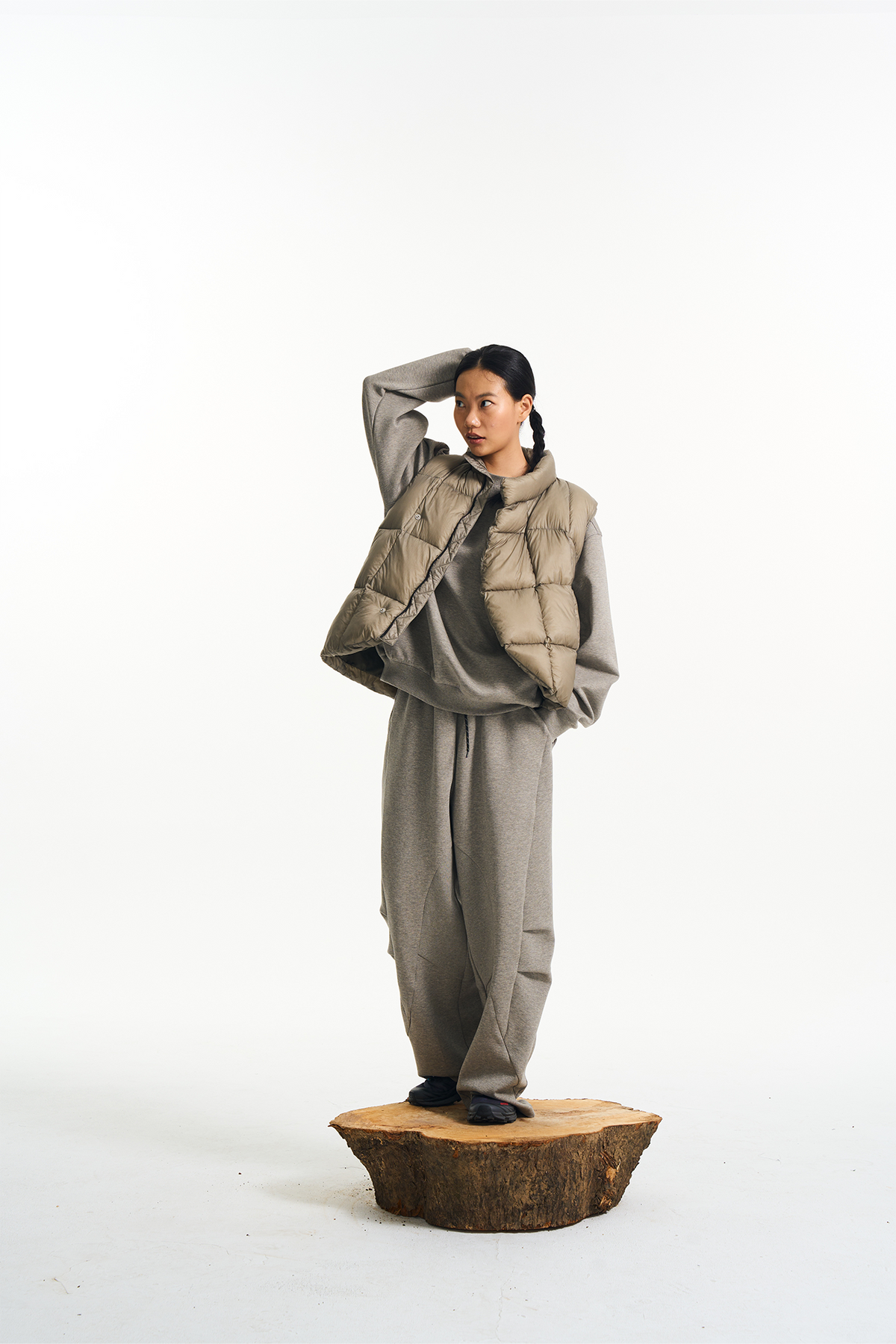 HALCYON Outdoor Stand-Collar Down Vest, premium urban and streetwear designers apparel on PROJECTISR.com, HALCYON
