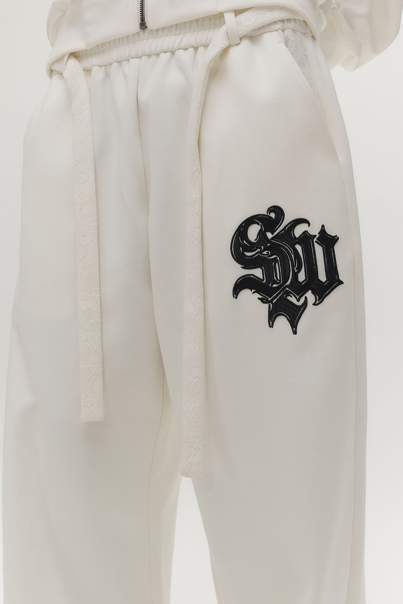 SAVAGEGROWTHWORLD Gothic LOGO Drawstring Sweatpants