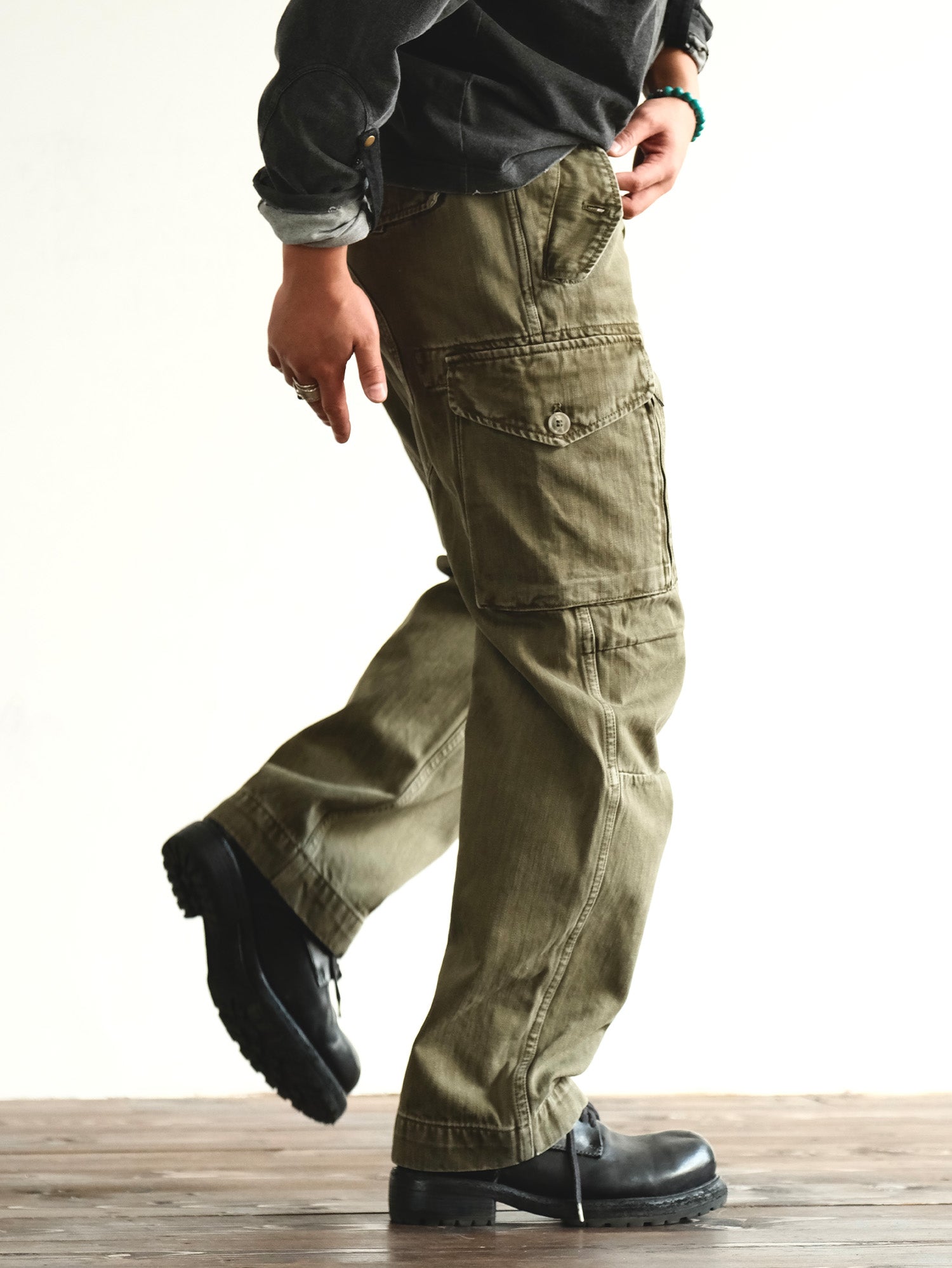 NEIGBORL Retro Washed Cargo Pants, premium urban and streetwear designers apparel on PROJECTISR.com, NEIGBORL