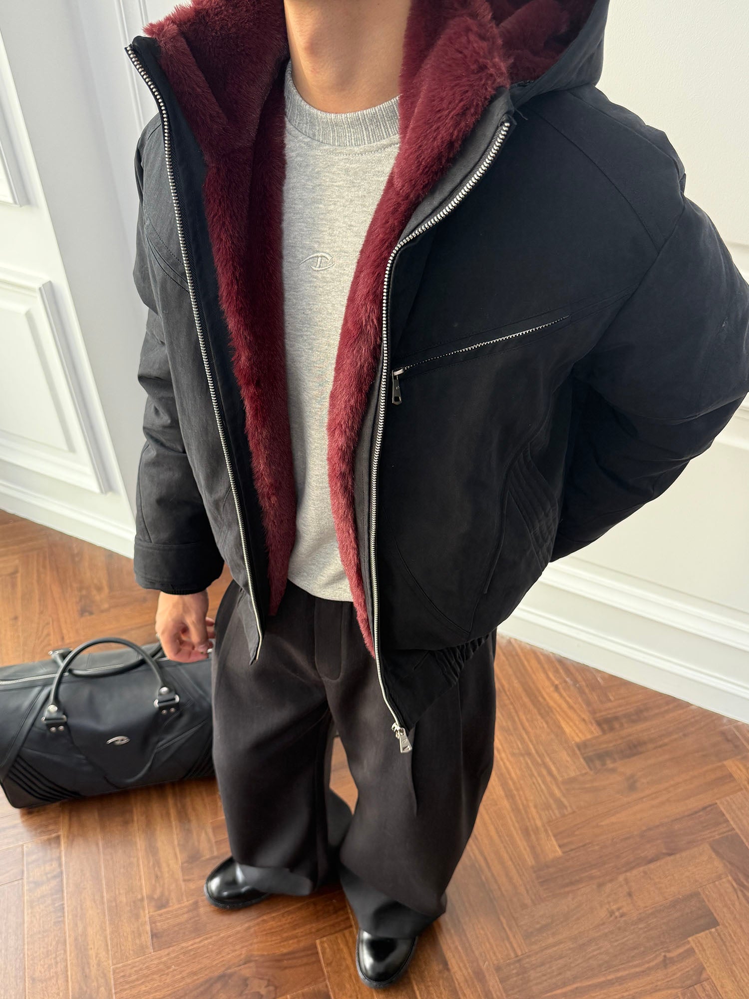 CATSSTAC Detachable Hood Down Jacket, premium urban and streetwear designers apparel on PROJECTISR.com, CATSSTAC